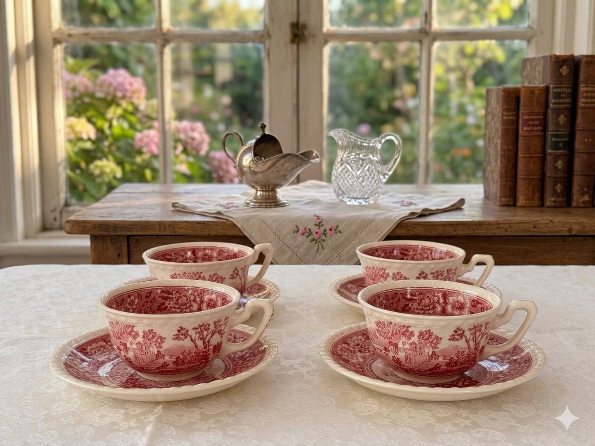 Винтажный набор Villeroy & Boch Rusticana, 4 кофейные пары