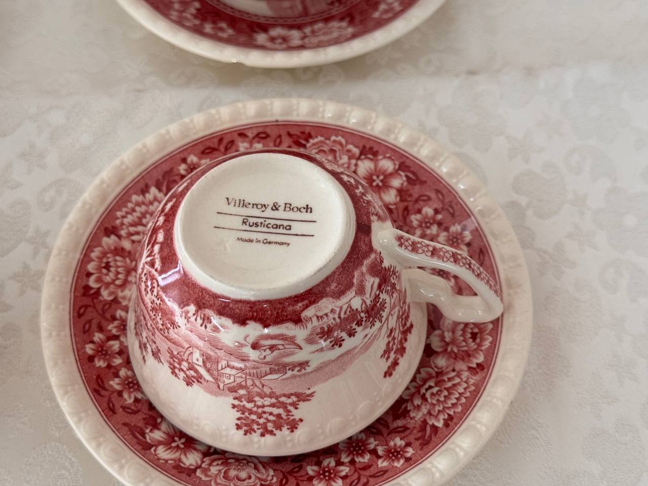 Винтажный набор Villeroy & Boch Rusticana, 4 кофейные пары