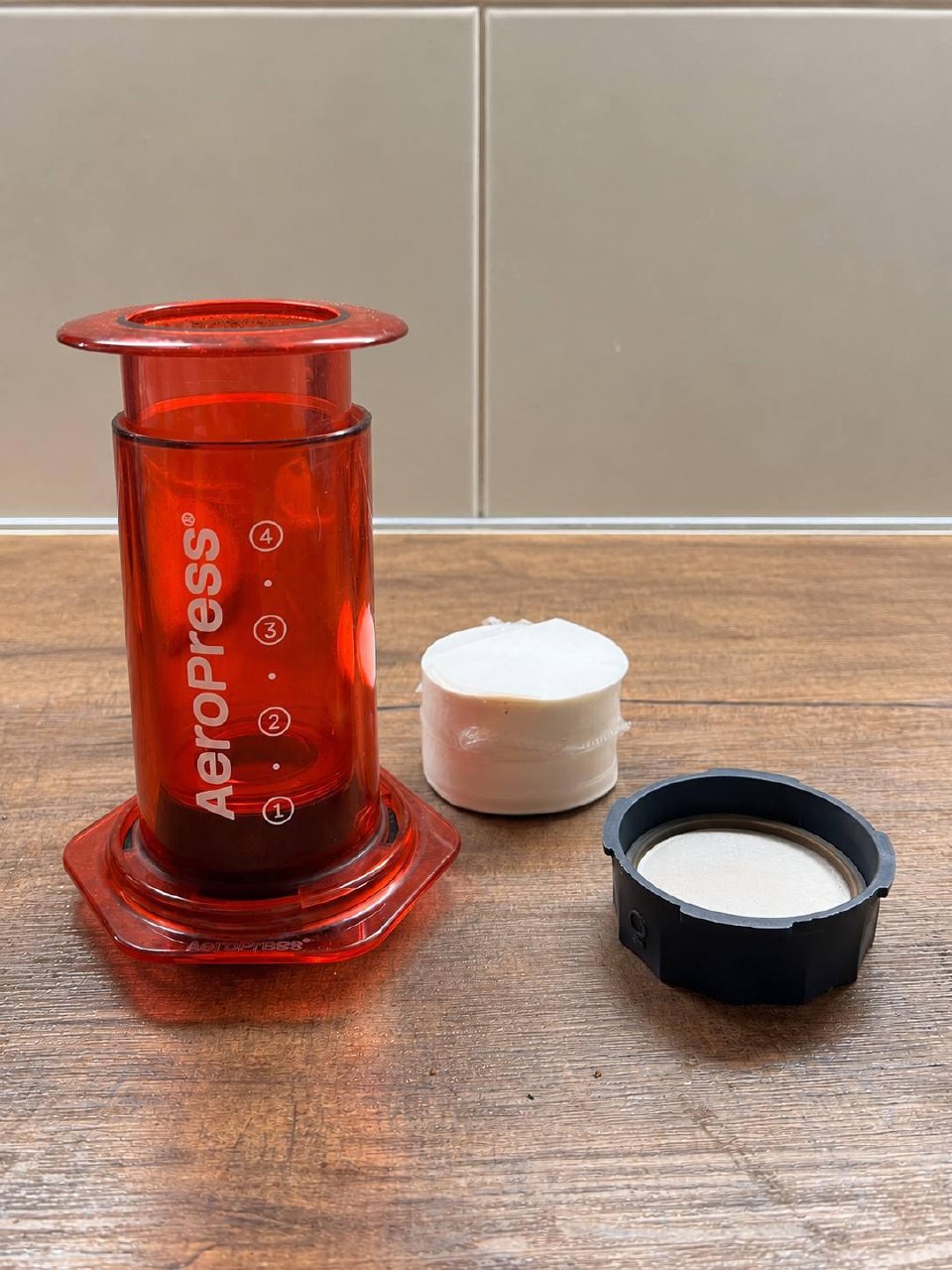 AeroPress Clear Red