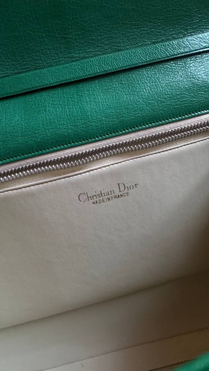 Винтажная кожаная сумка Dior, 1980-е