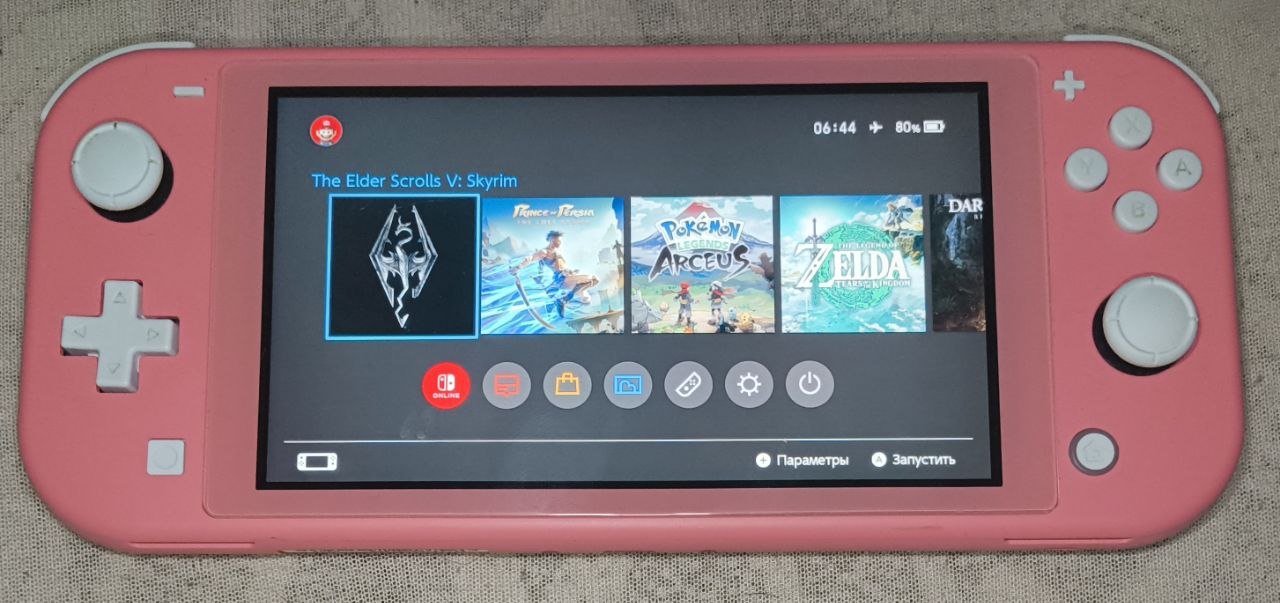 Nintendo Switch Lite прошитая (чипированная)