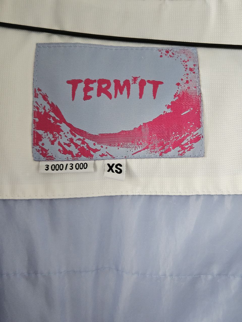Белая горнолыжная куртка Termit, размер XS