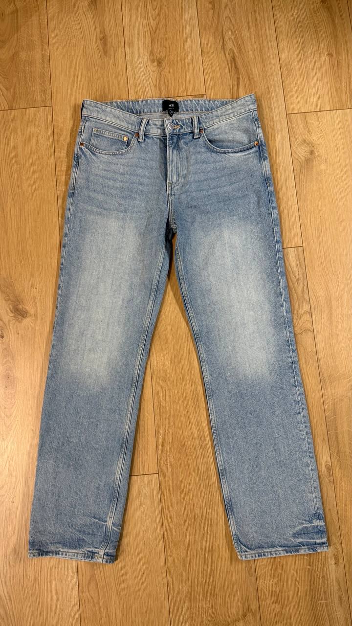 Джинсы H&M Slim Fit, голубые, W33/L32
