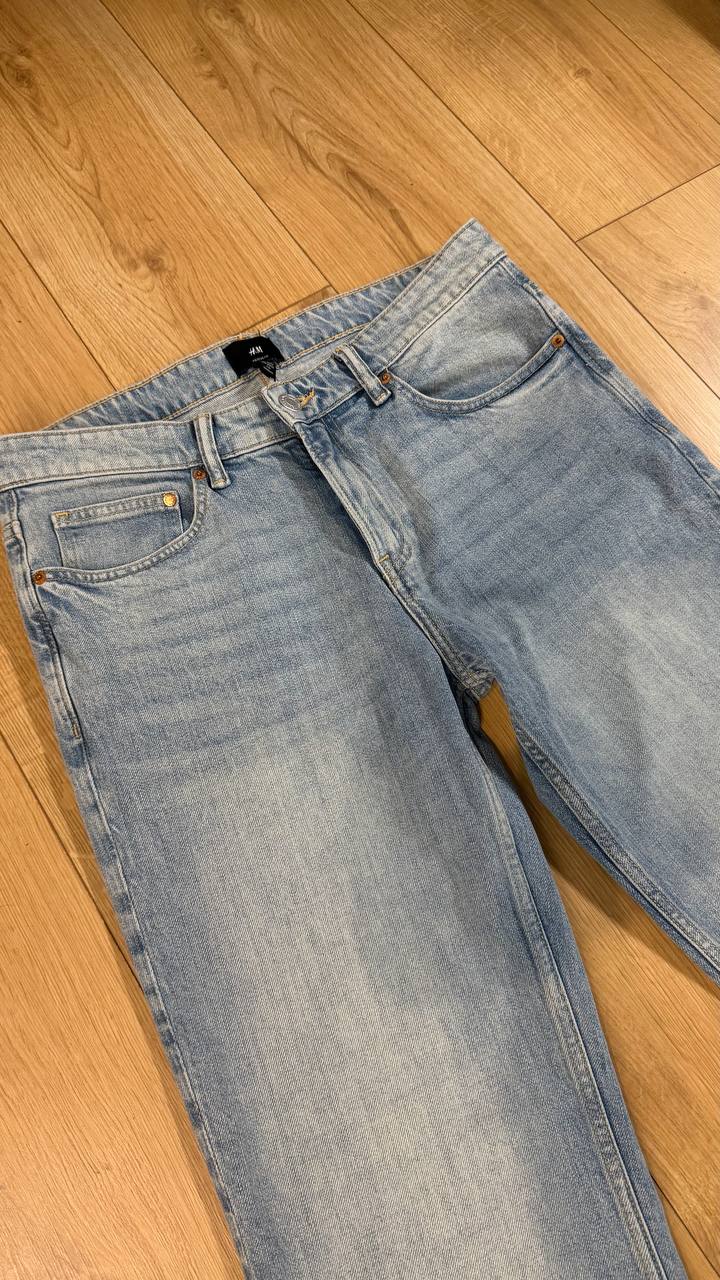 Джинсы H&M Slim Fit, голубые, W33/L32