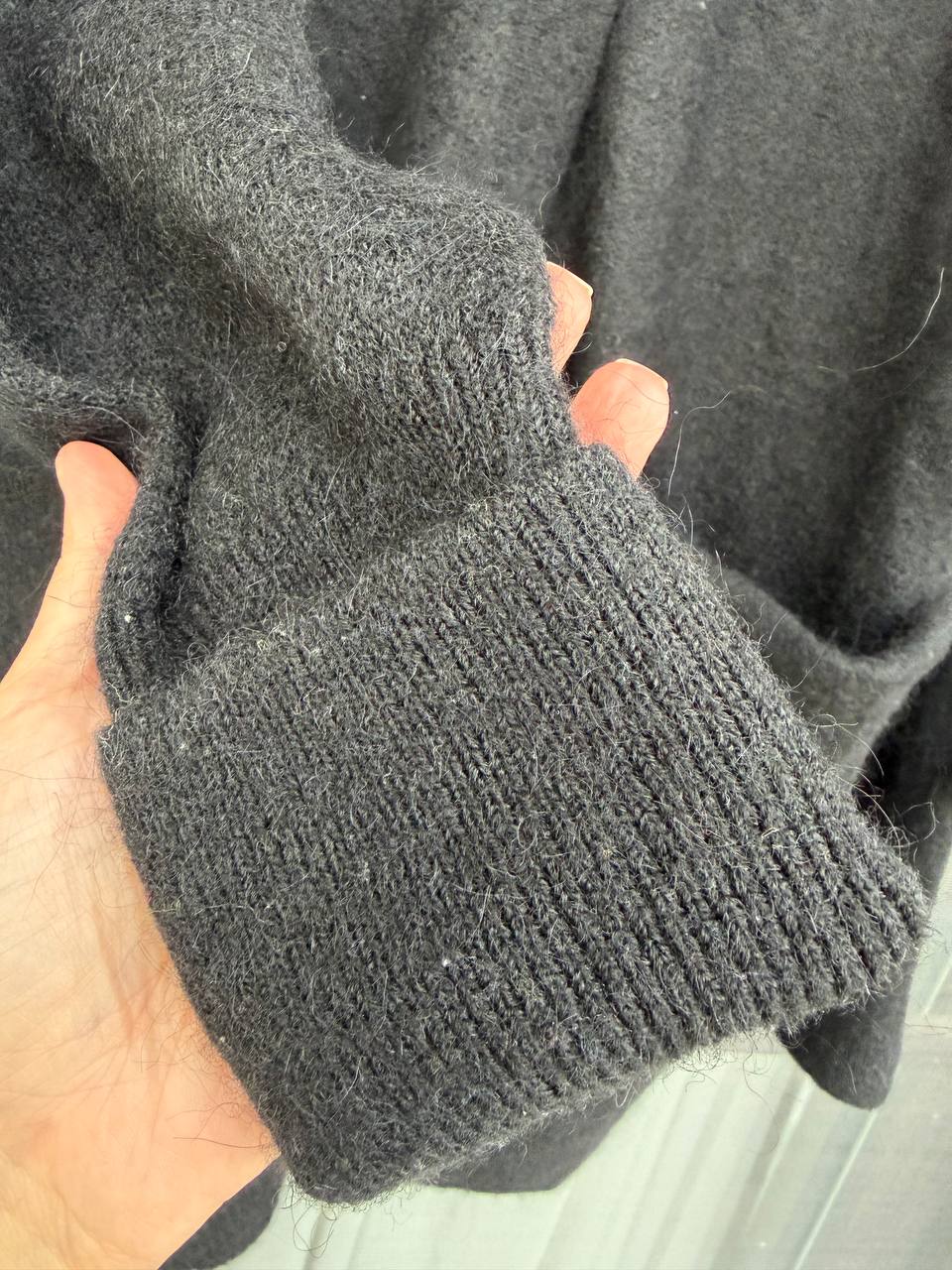 Кардиган из шерсти альпака, длина 100 см
