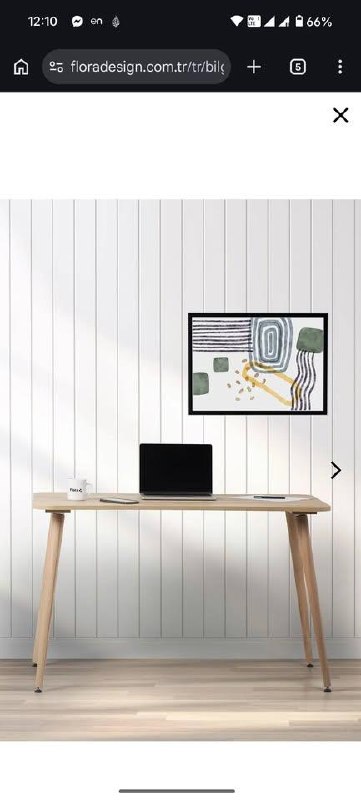 Письменный стол Flora Design, 90×60 см, дубовый эффект