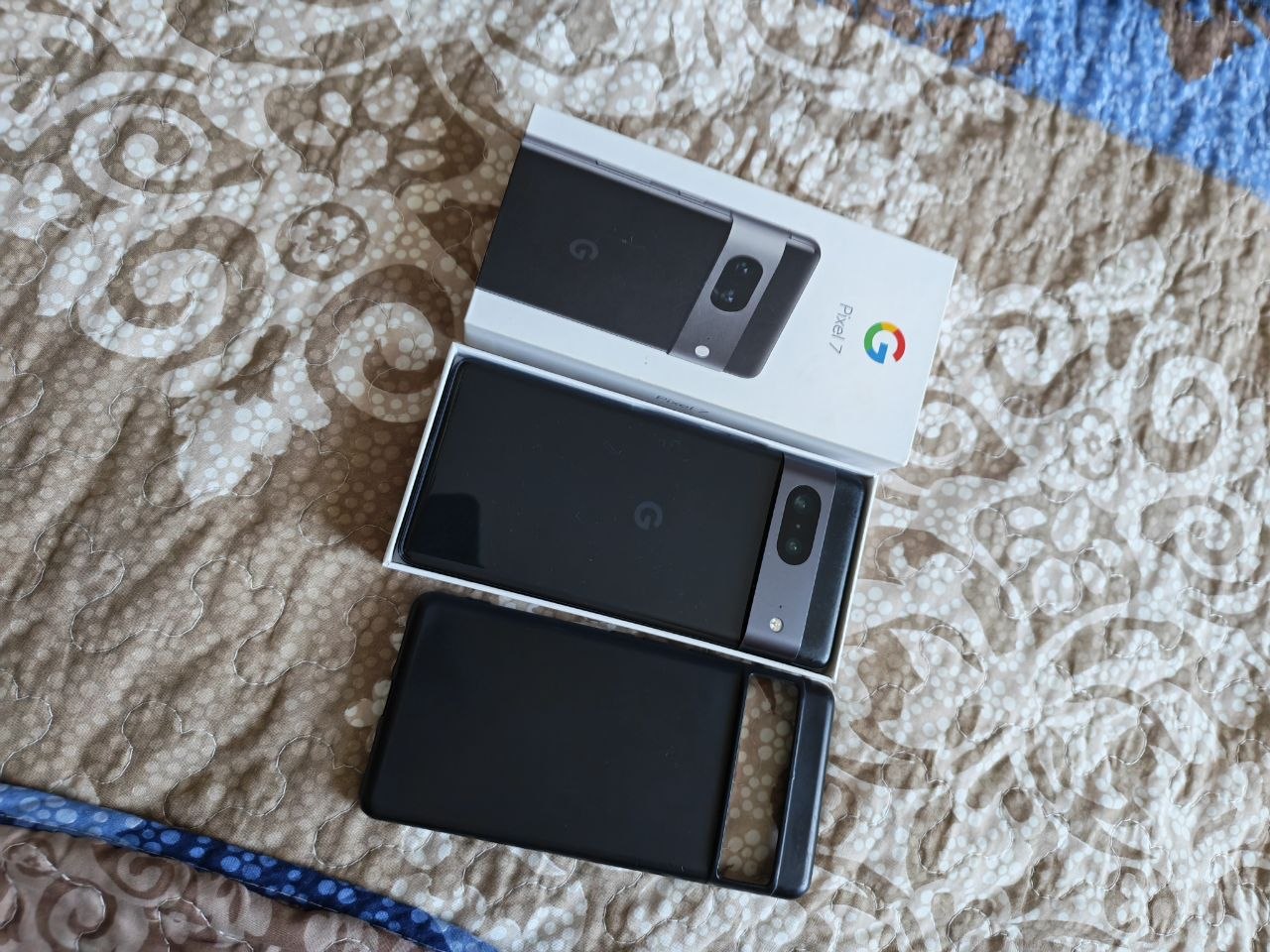 Google Pixel 7, разблокирован OEM, с коробкой и чехлом