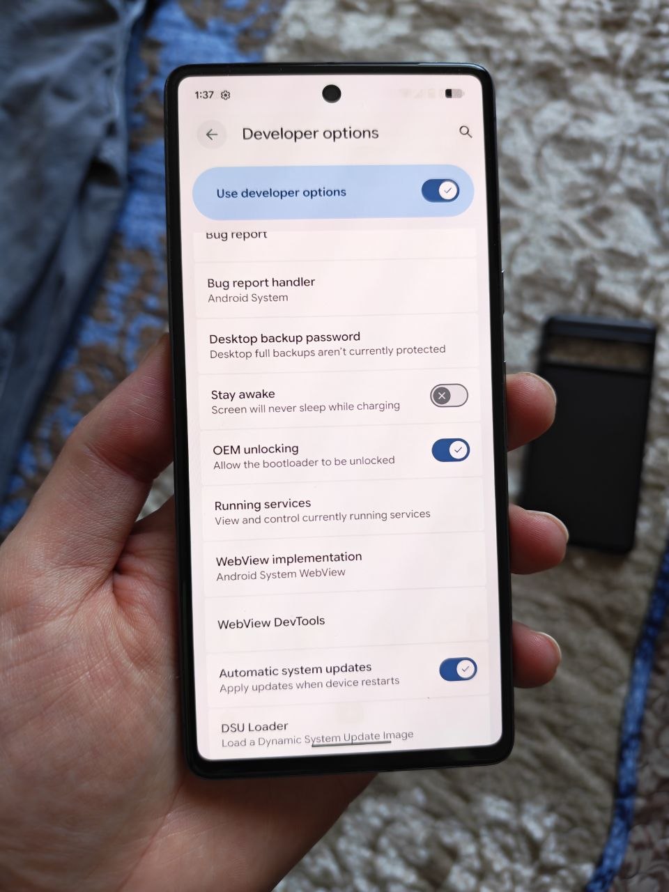 Google Pixel 7, разблокирован OEM, с коробкой и чехлом