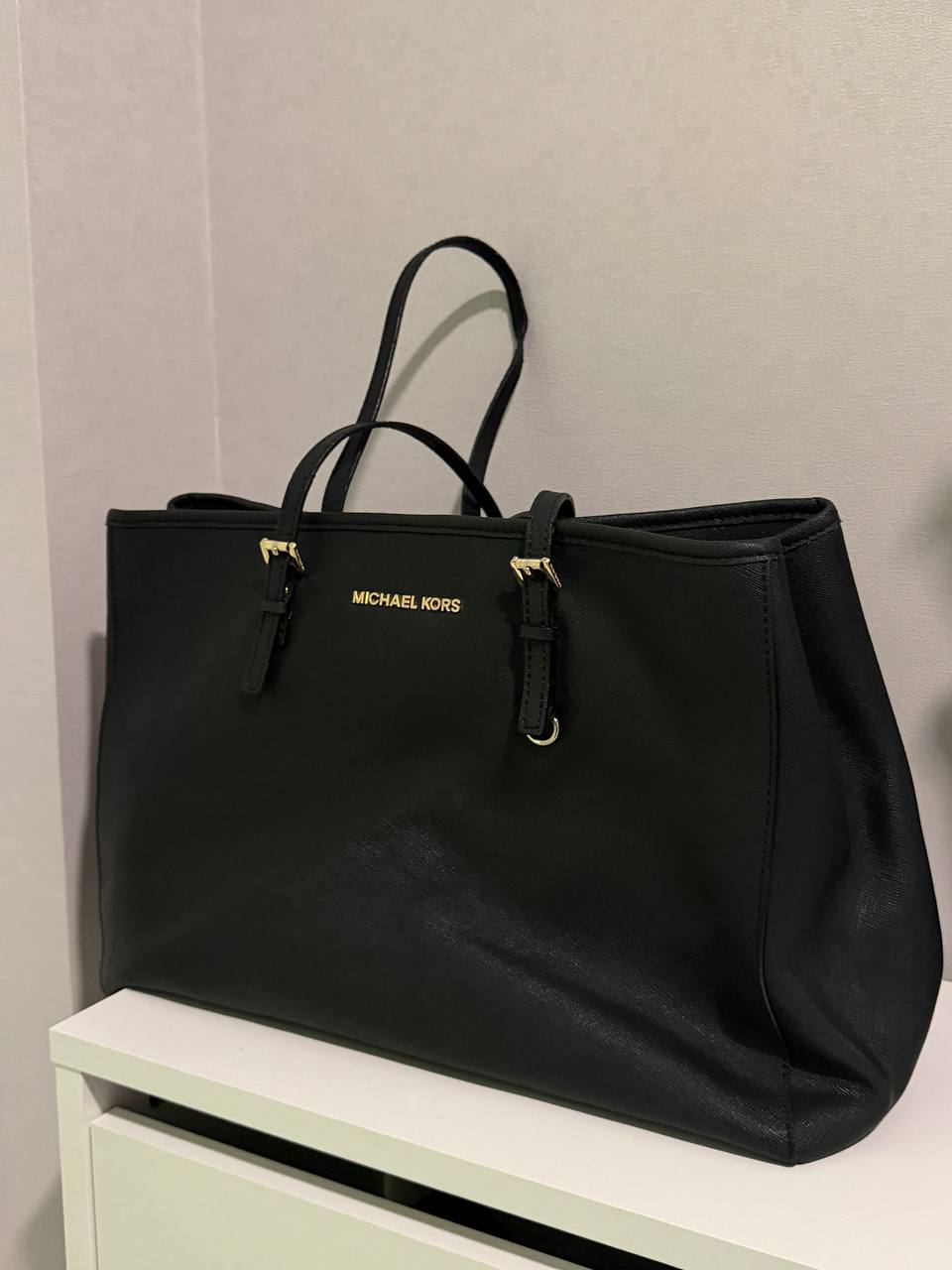 Michael Kors Jet Set Large сумка-тоут из кожи Saffiano