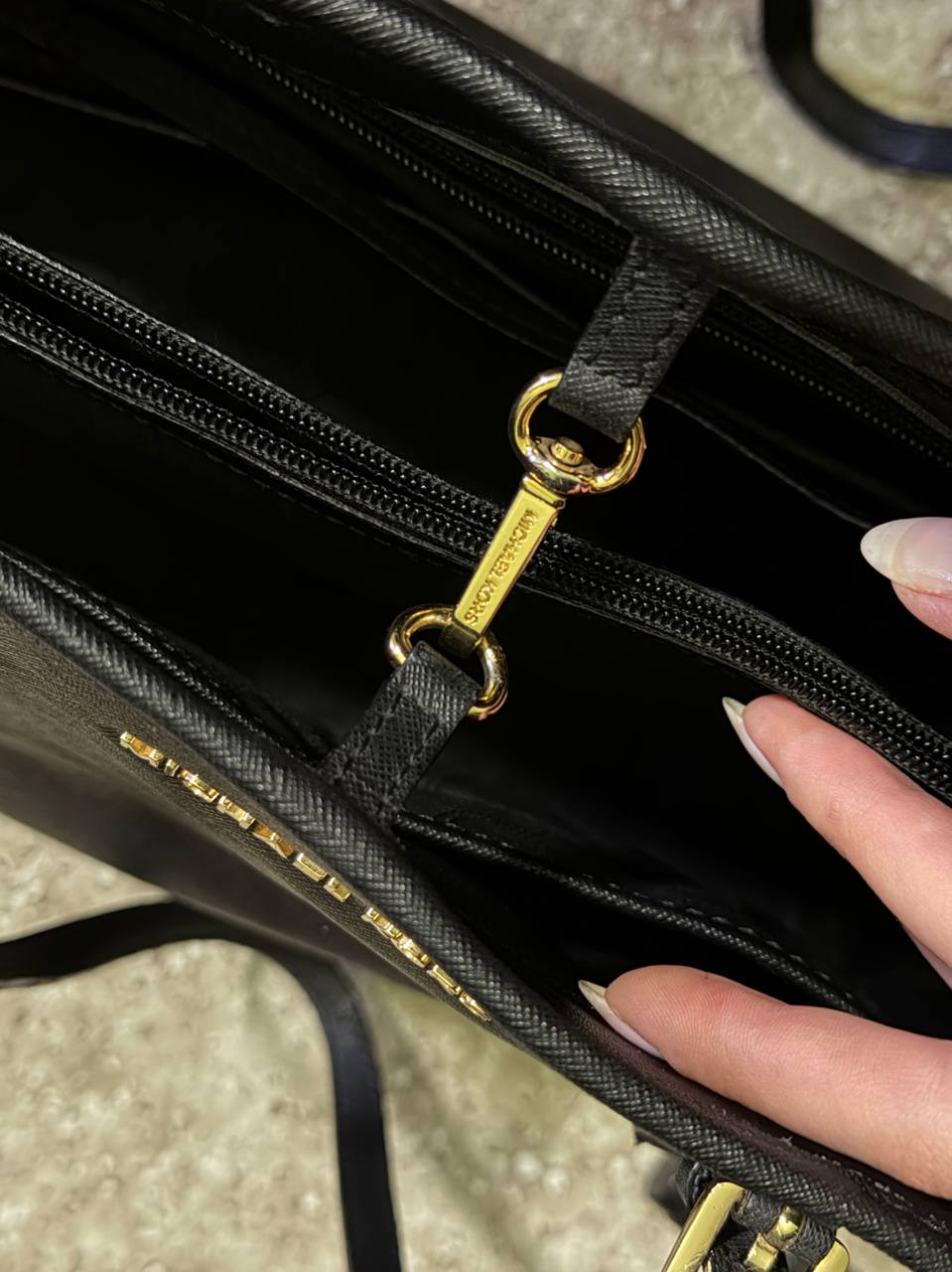 Michael Kors Jet Set Large сумка-тоут из кожи Saffiano