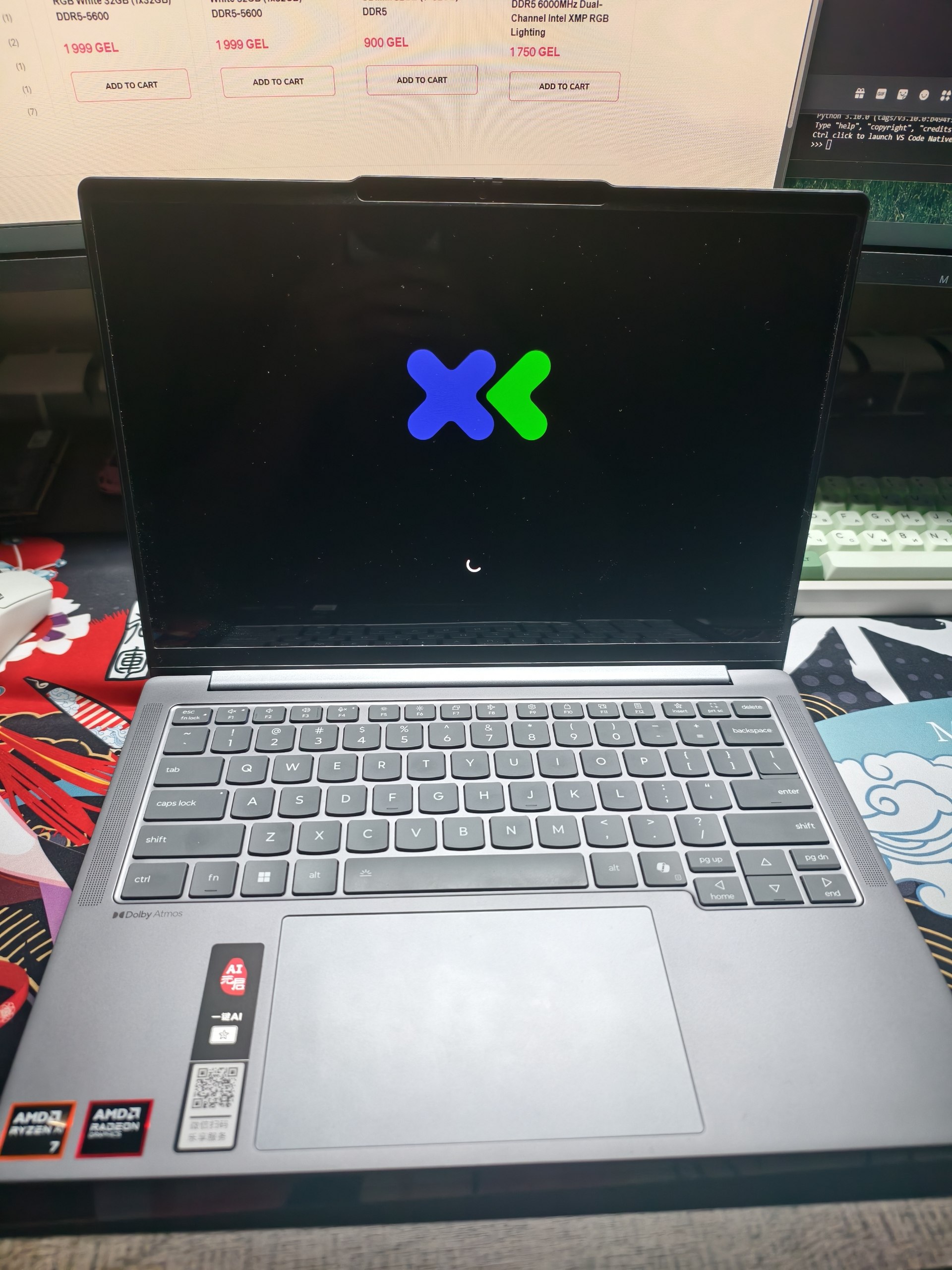 Ноутбук Lenovo Xiaoxin 14 Pro GT (Ryzen AI 7 350, 32GB, 1TB SSD)