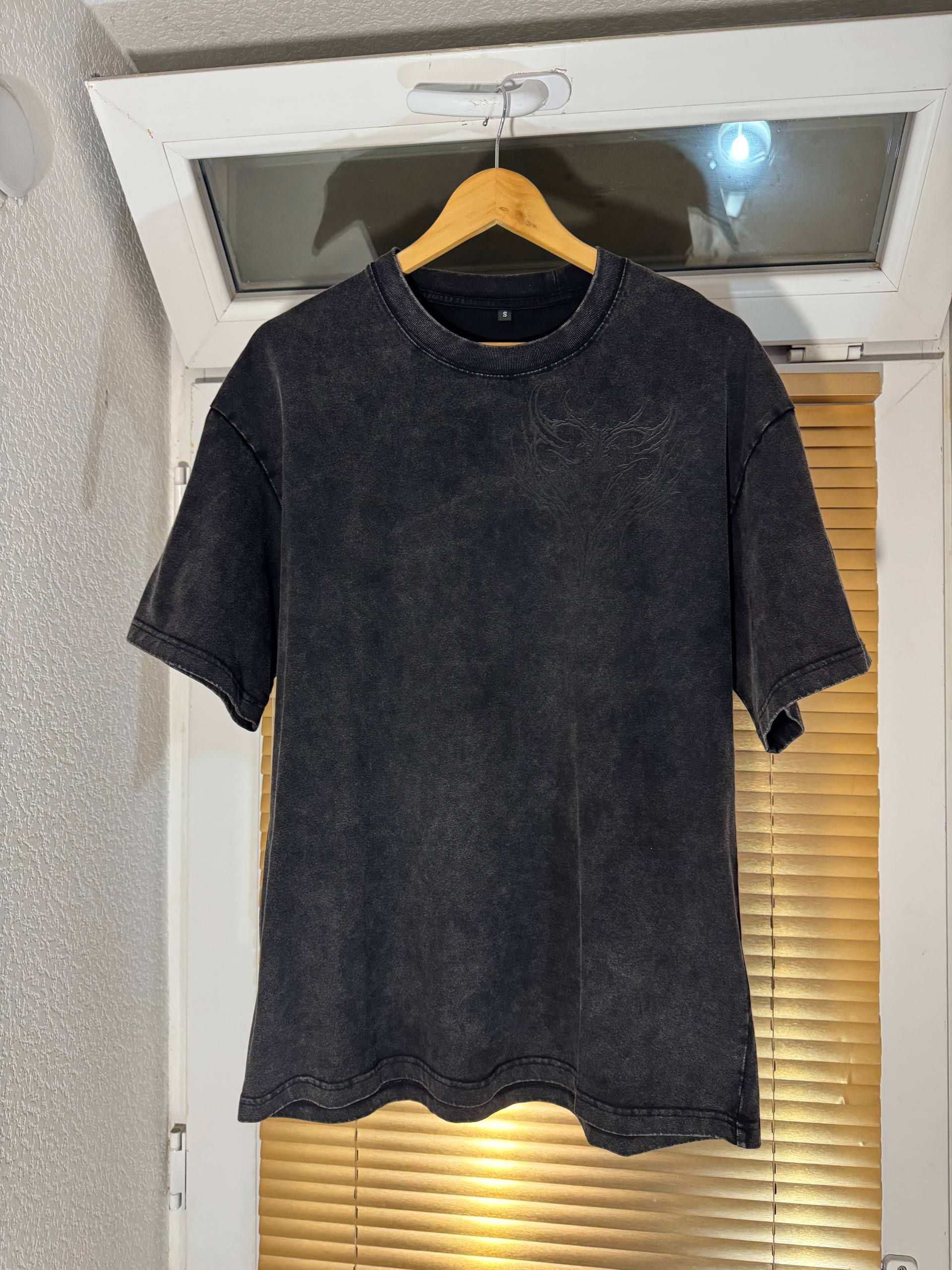 Футболка Descending оверсайз, acid wash