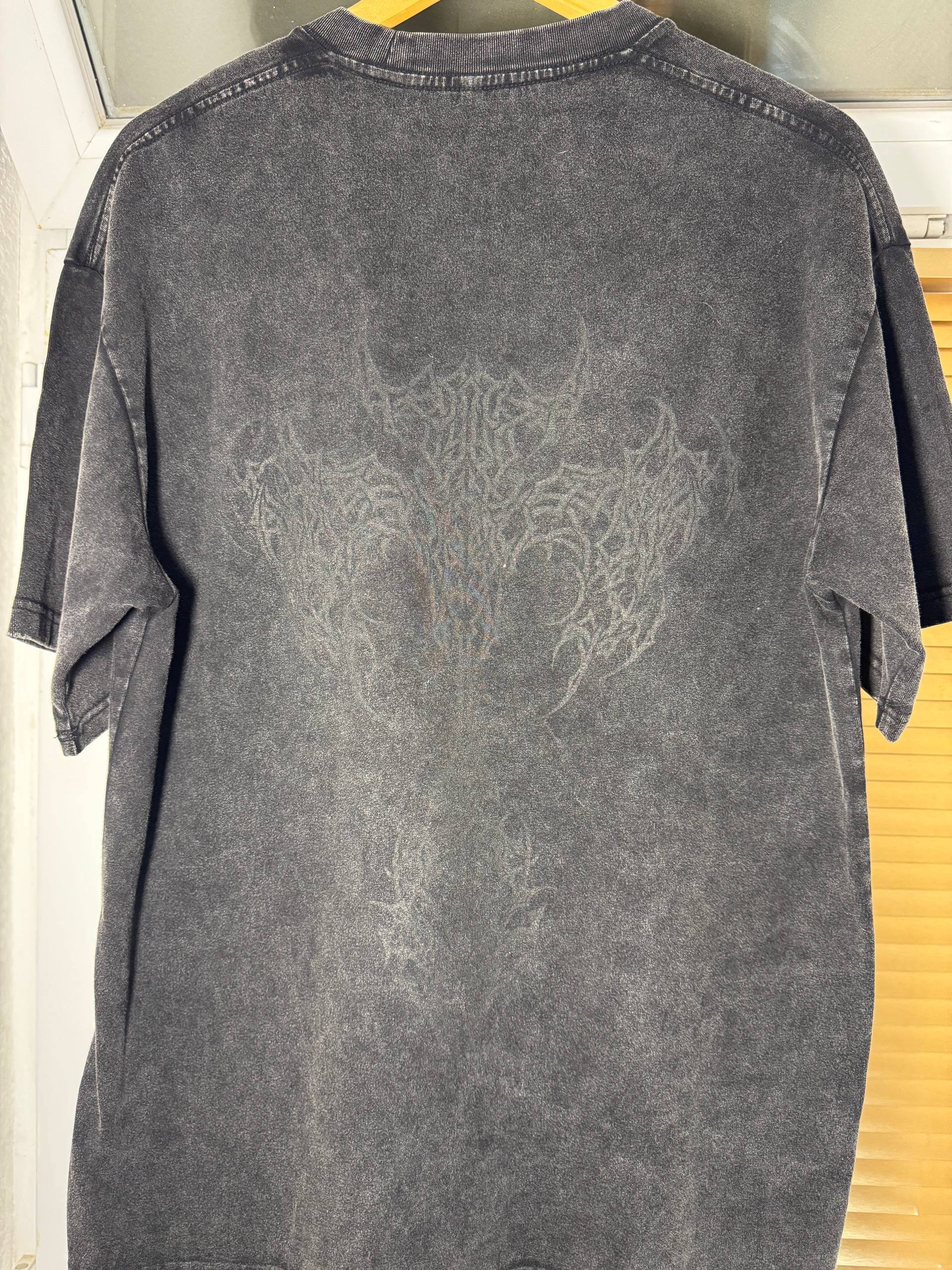 Футболка Descending оверсайз, acid wash