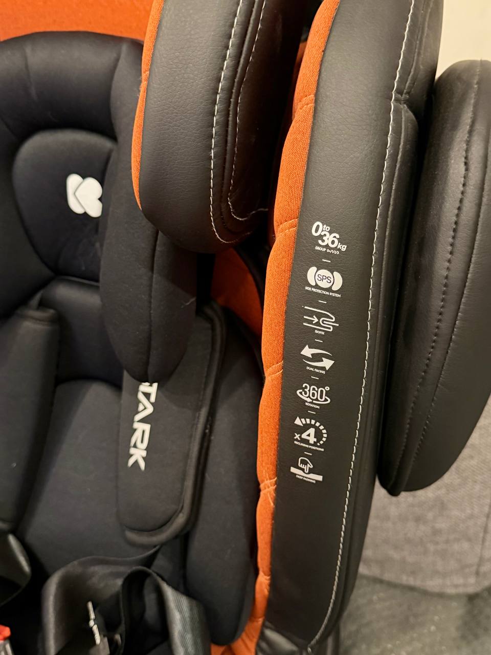 Kikkaboo Stark ISOFIX детское автокресло 0–36 кг