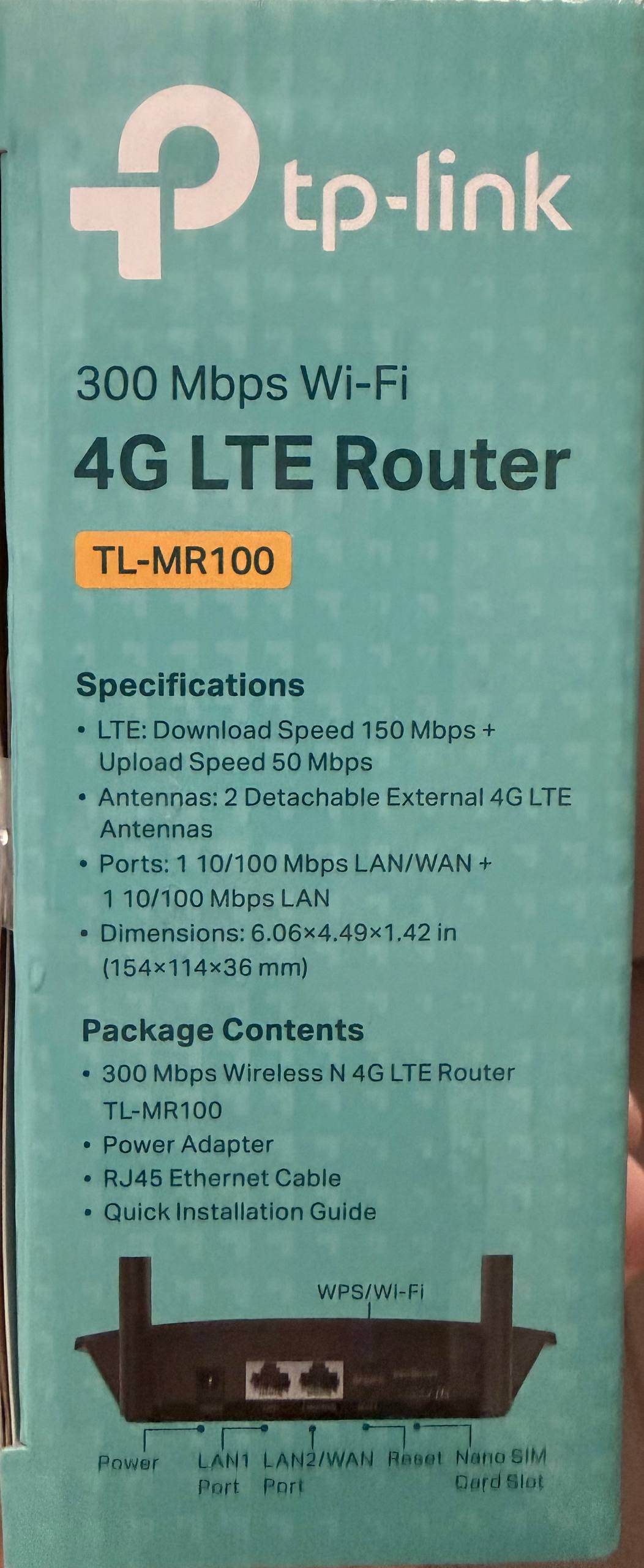 4G Wi-Fi роутер TP-Link TL-MR100