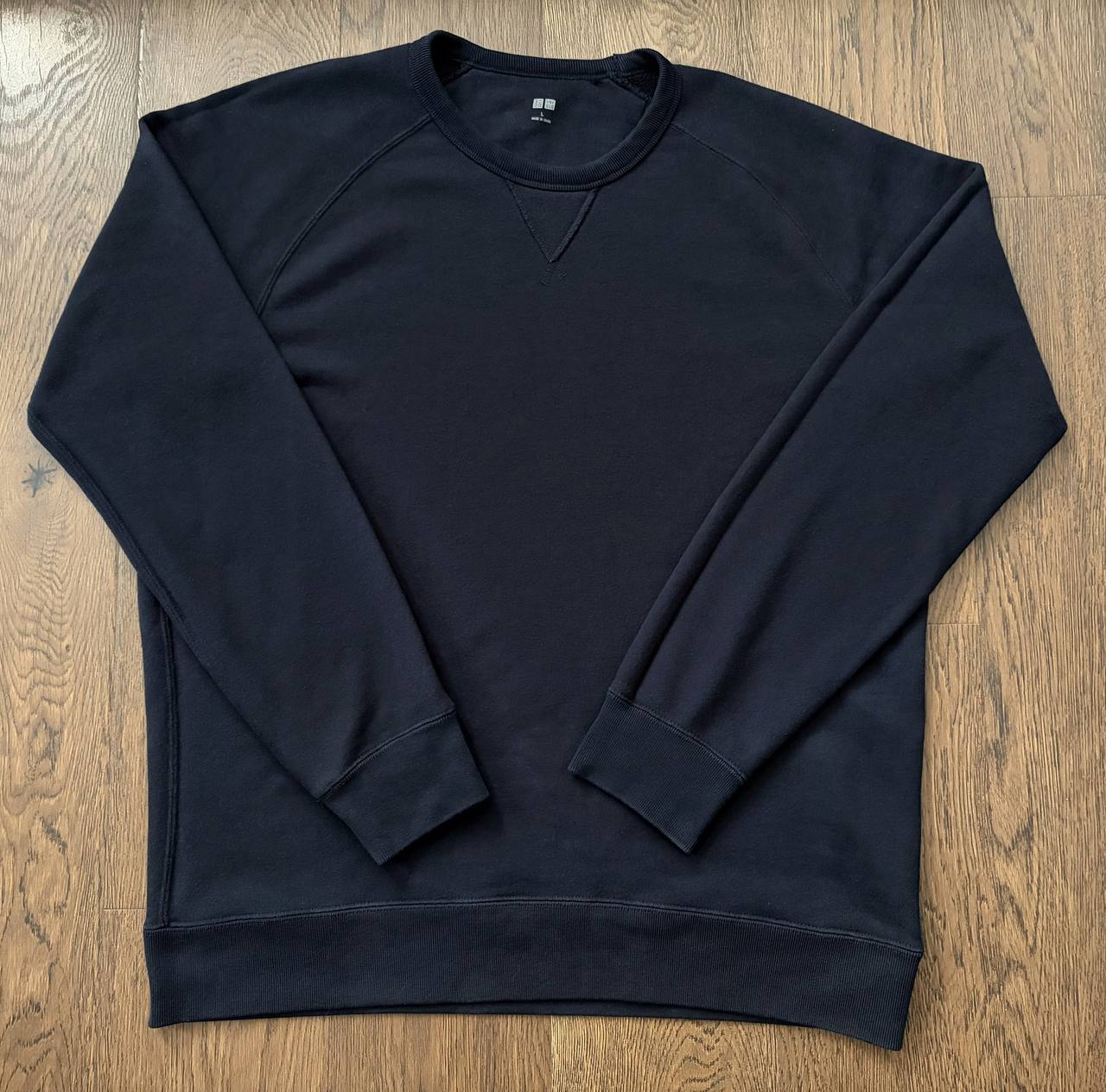 Флисовая толстовка Uniqlo синяя размер L