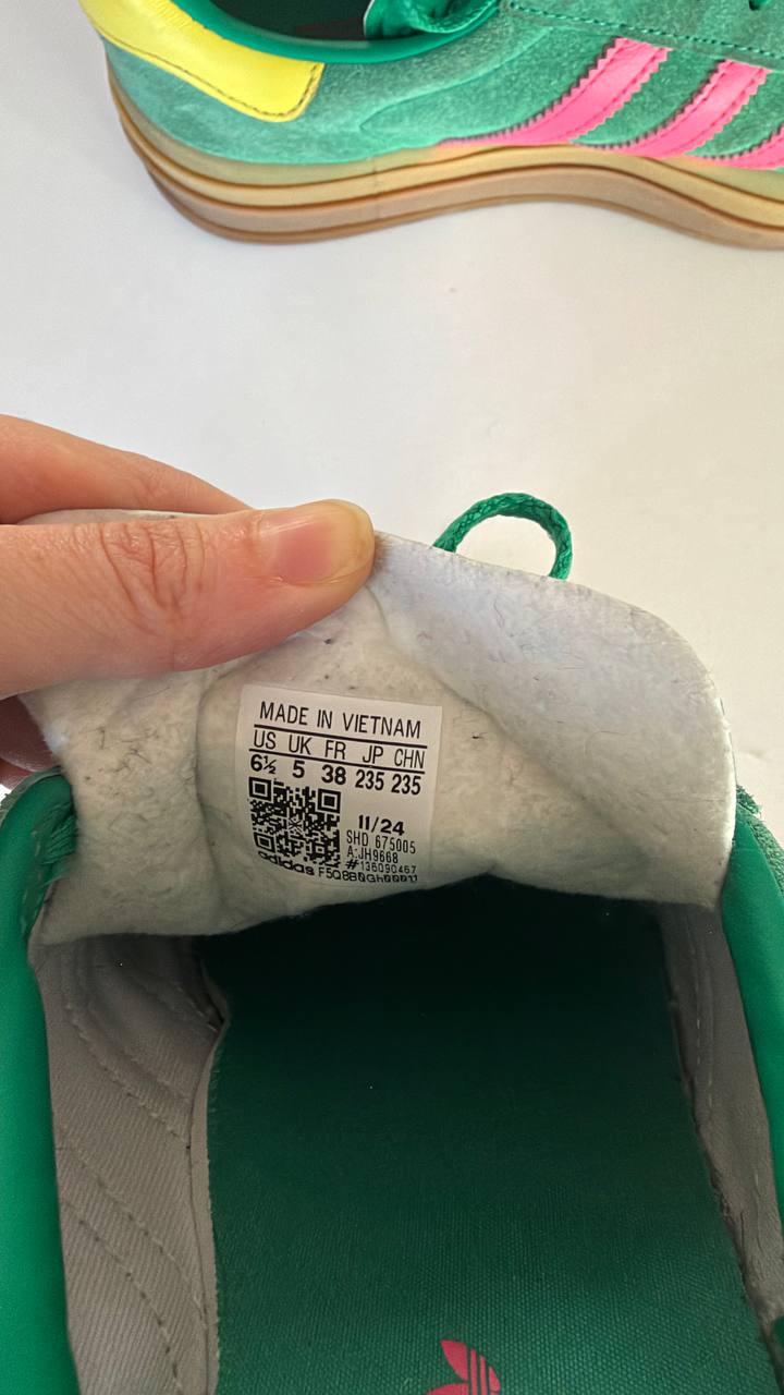 Кеды Adidas Gazelle с высокой подошвой