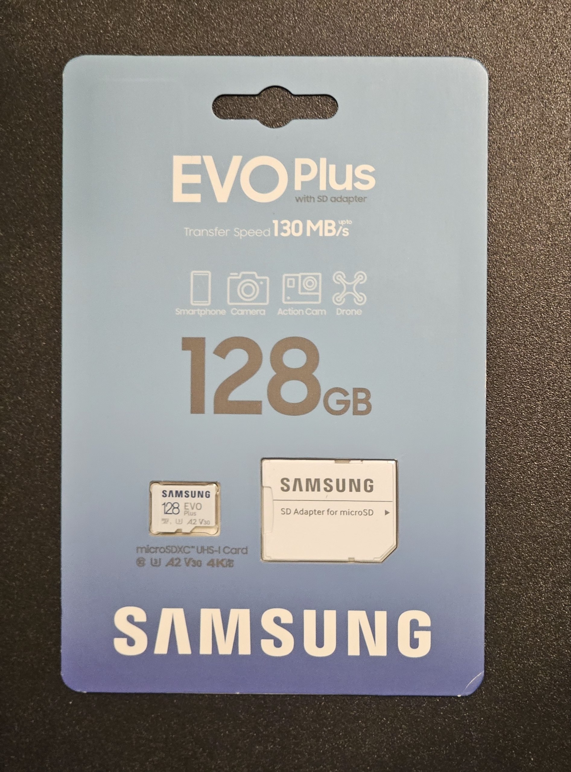 Карта памяти Samsung EVO Plus A2 V30 microSDXC 128GB