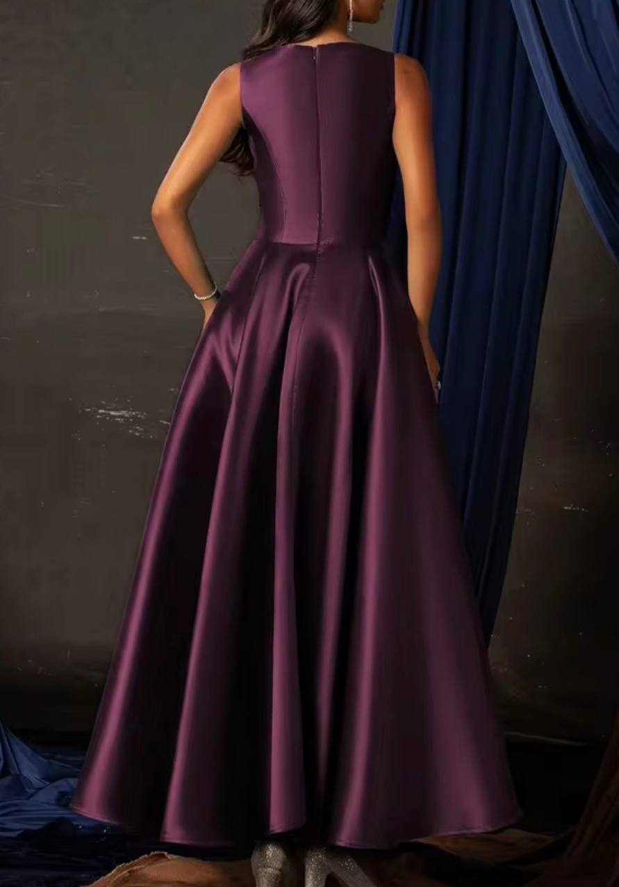 Вечернее платье IBTRLY Navy Blue макси с открытой спиной