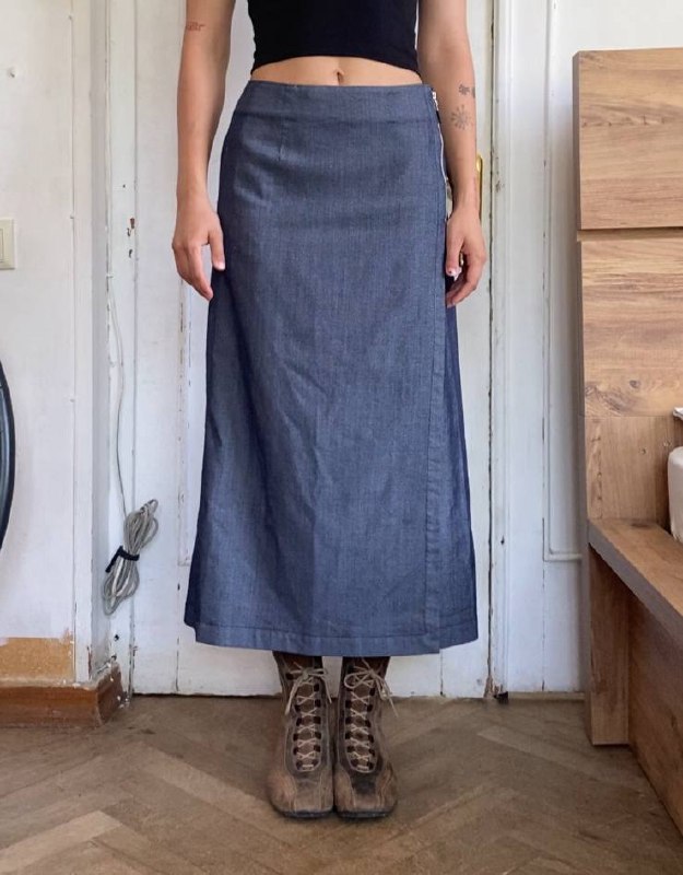 Джинсовая юбка винтаж, японский бренд, S/M