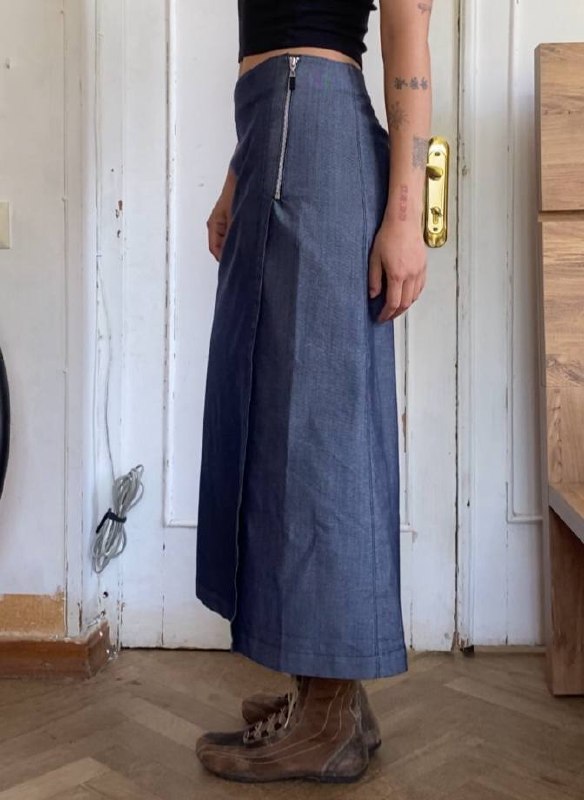 Джинсовая юбка винтаж, японский бренд, S/M