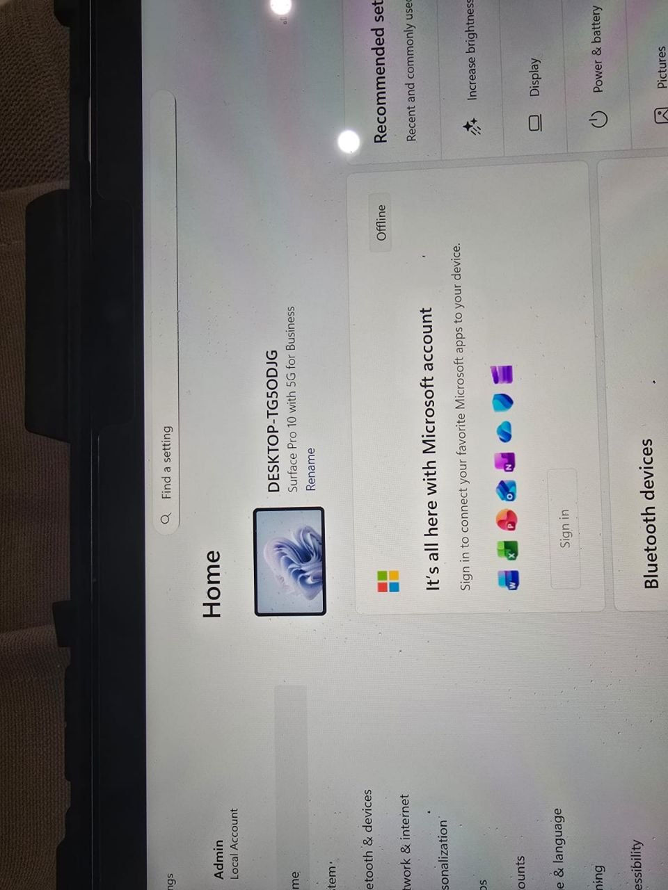 Microsoft Surface Pro 10 with 5G for Business 16GB 256GB