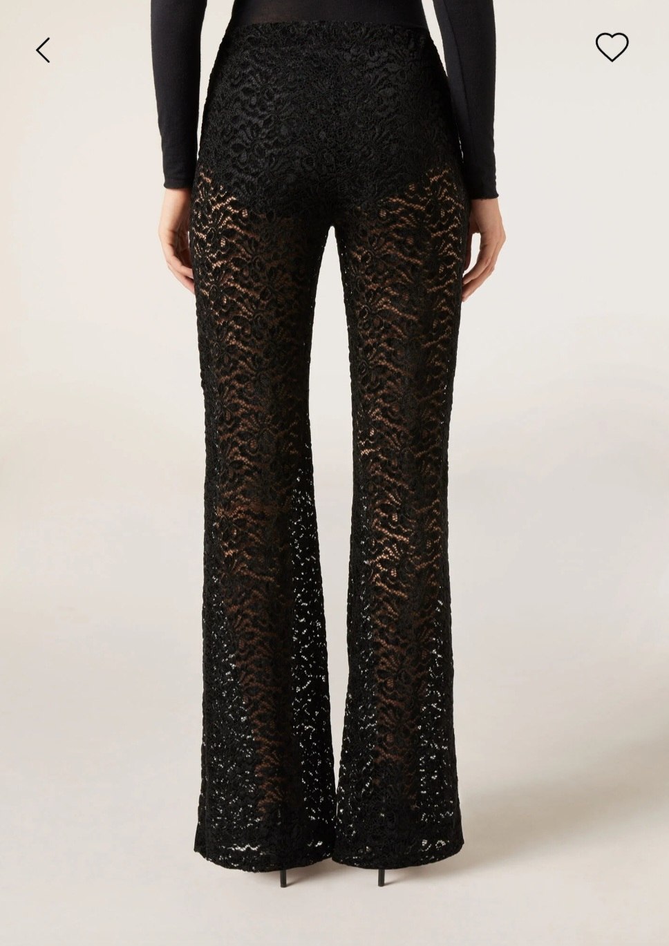 Брюки клеш с кружевом Calzedonia, размер S