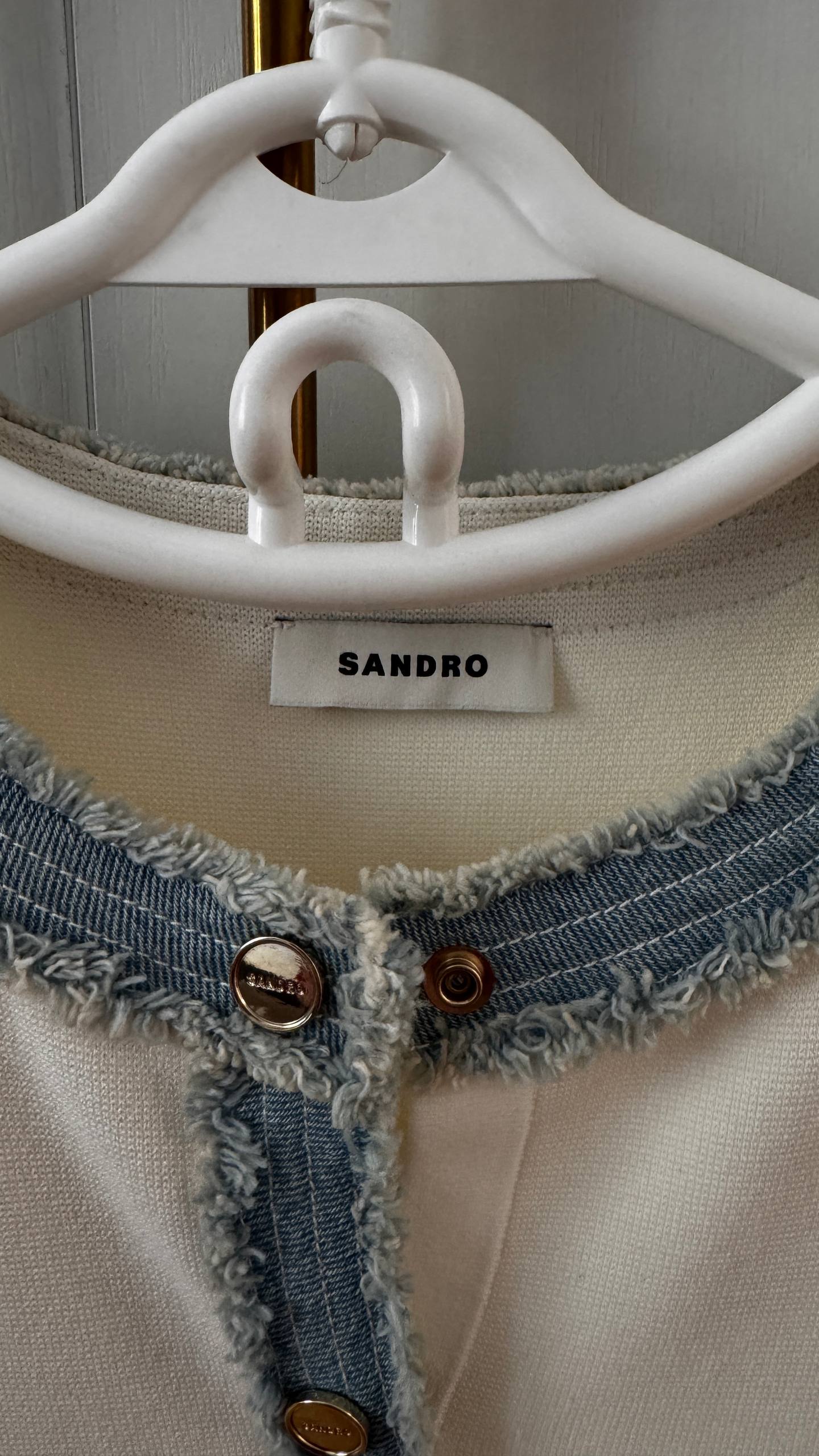 Платье SANDRO в стиле old money, XS-S