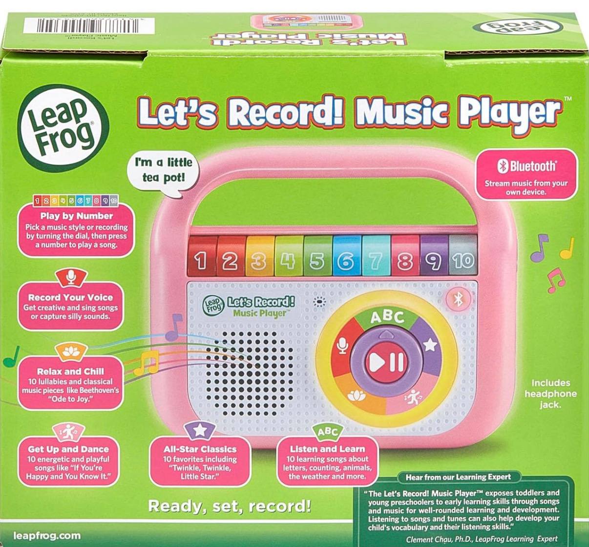 Детская музыкальная колонка LeapFrog Let's Record