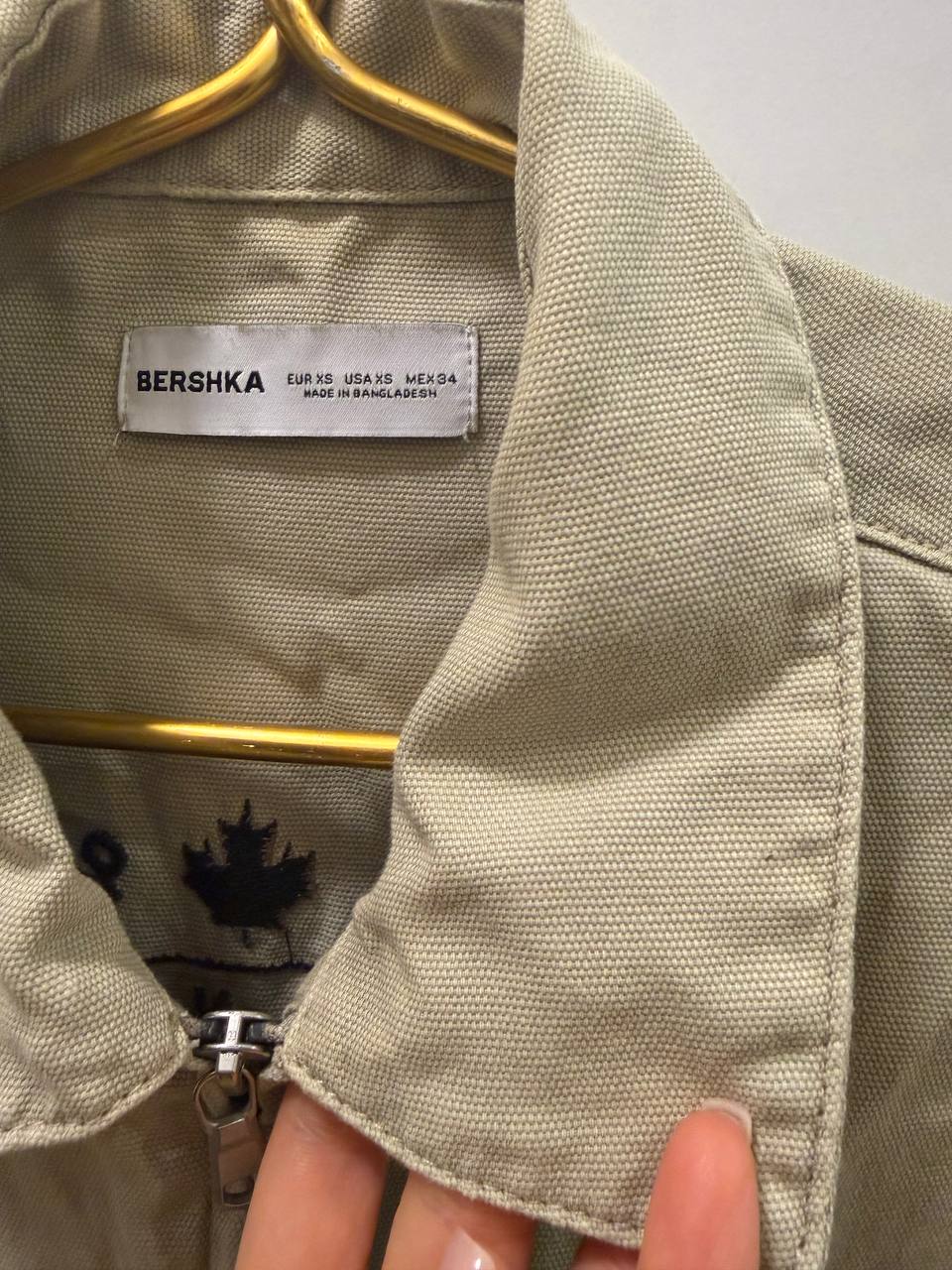 Джинсовая рубашка Bershka, размер X