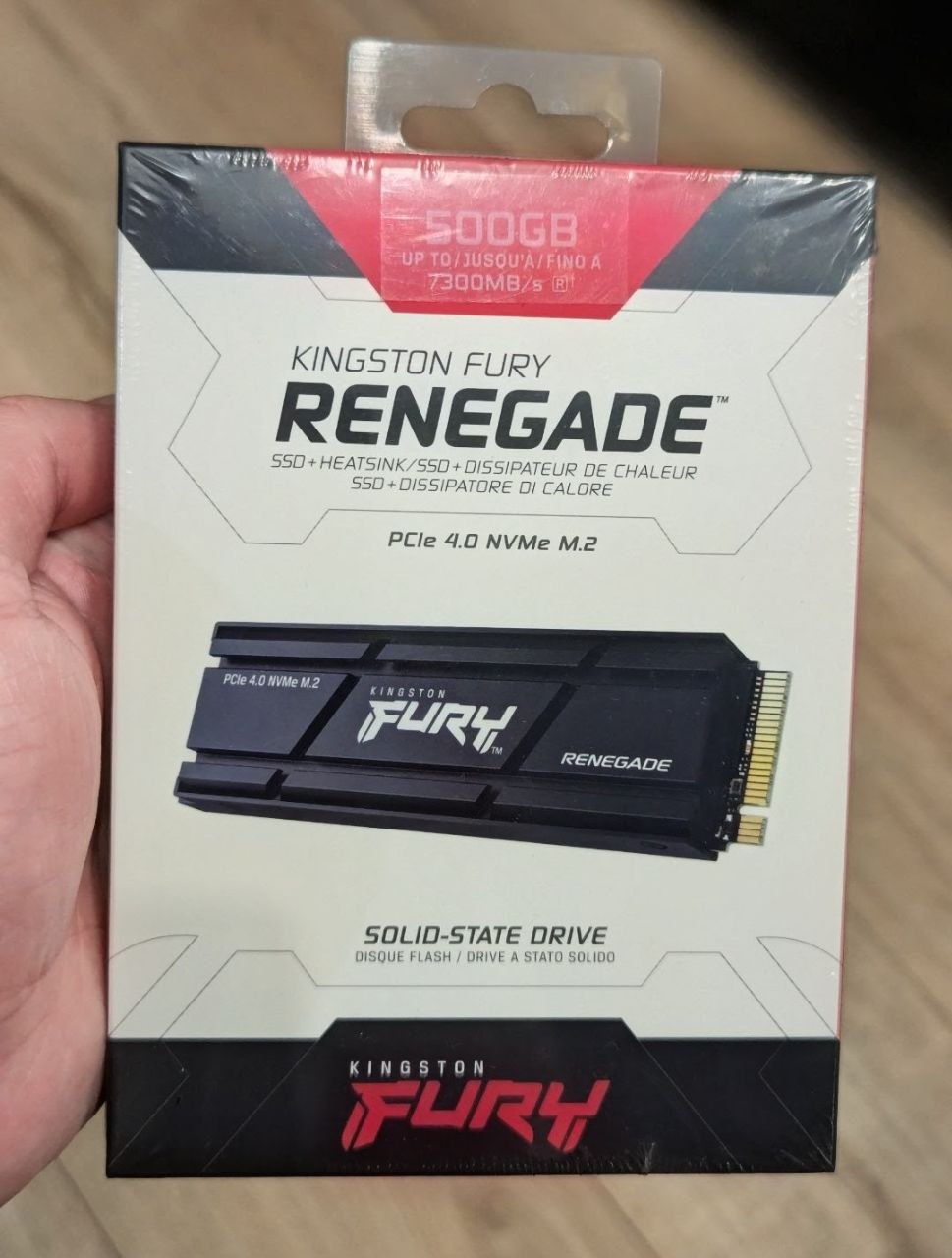 SSD Kingston FURY Renegade 500GB PCIe 4.0 M.2