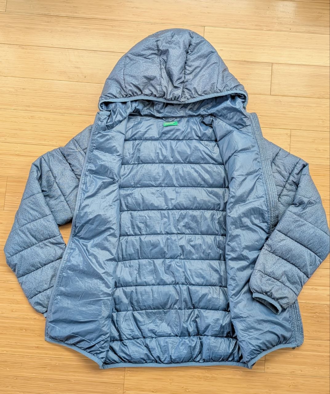 Стеганая куртка United Colors of Benetton синяя (XS–S, рост 170)