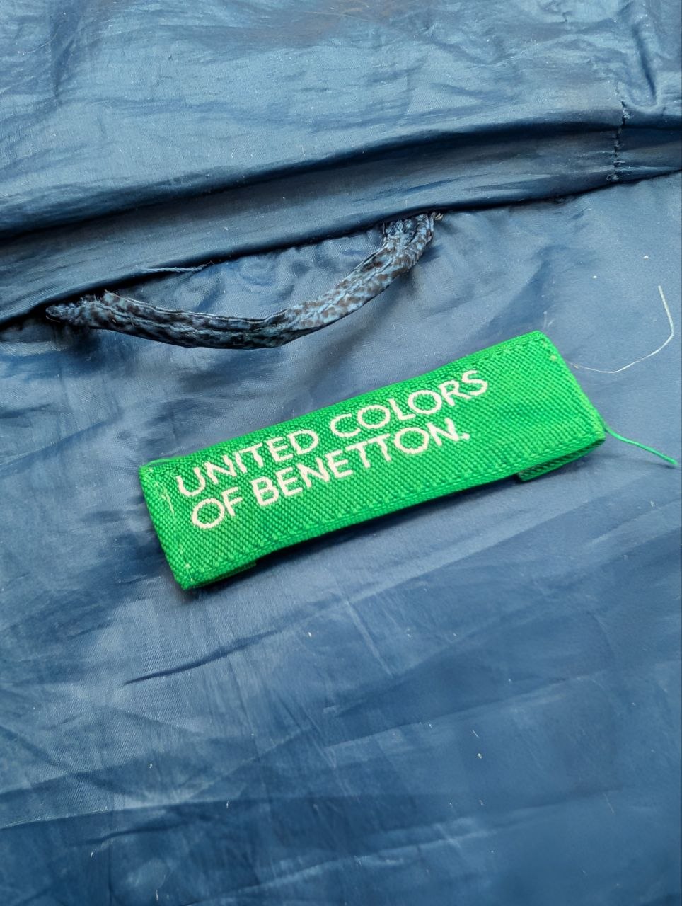 Стеганая куртка United Colors of Benetton синяя (XS–S, рост 170)