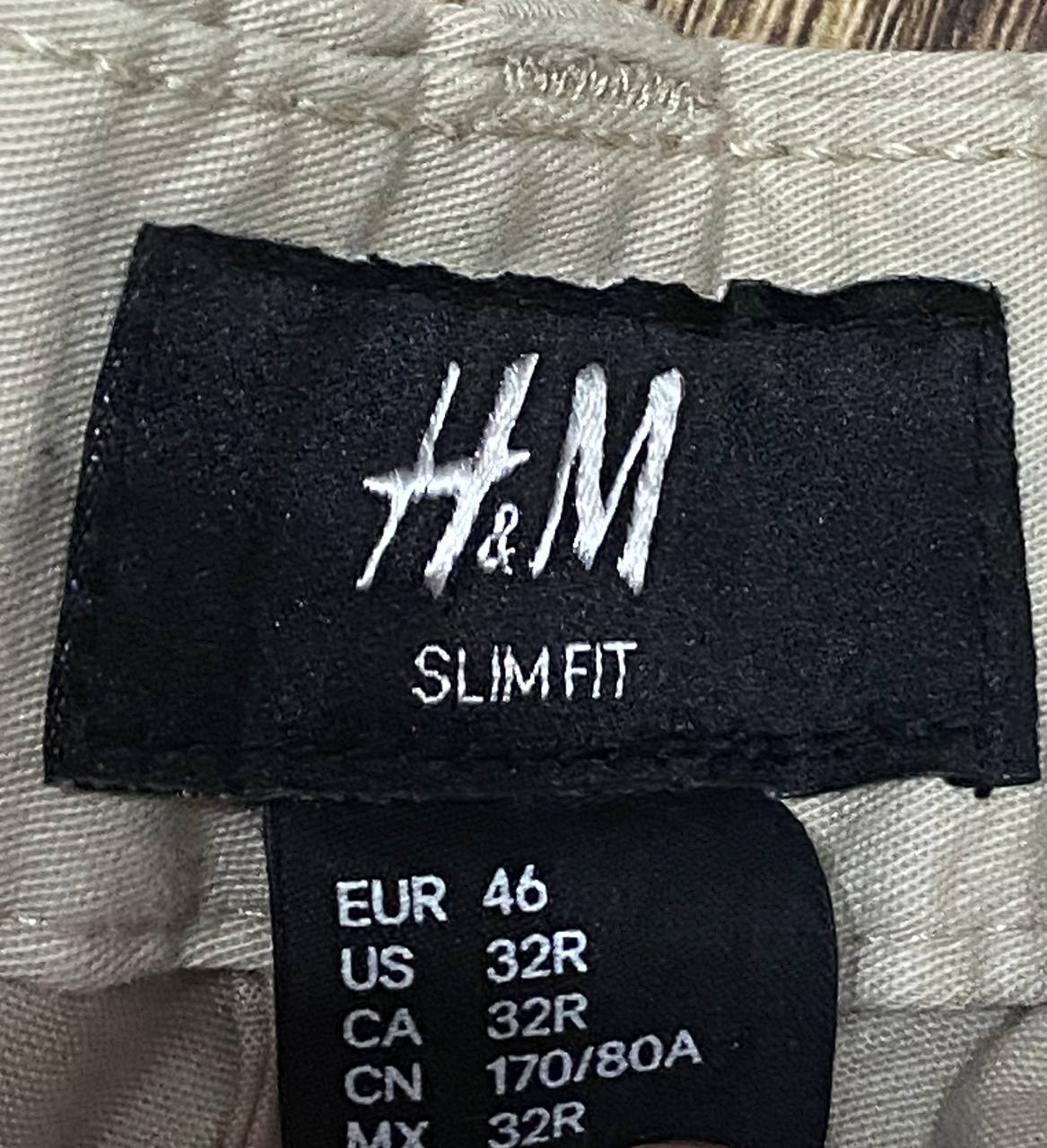 Брюки чинос H&M Slim Fit, размер EUR 46