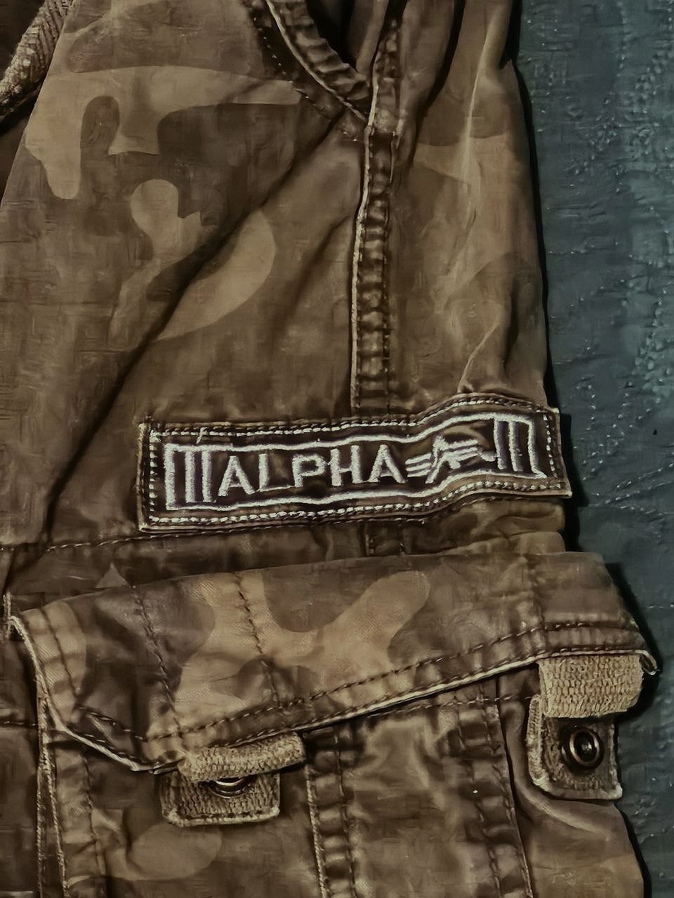 Alpha Industries камуфляжные брюки, винтаж, размер 31