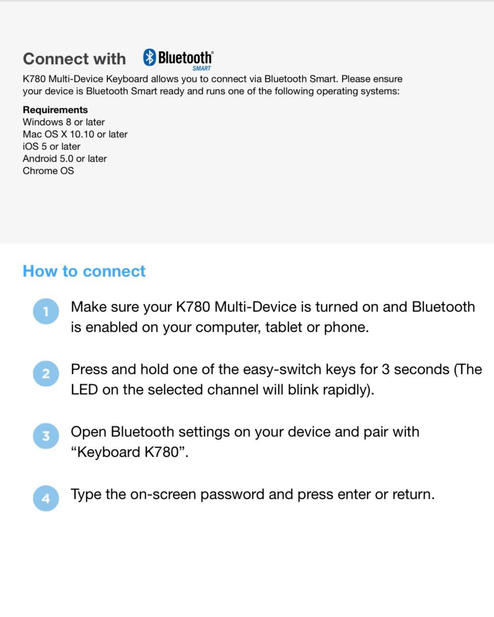 Беспроводная клавиатура Logitech K780 Multi-Device