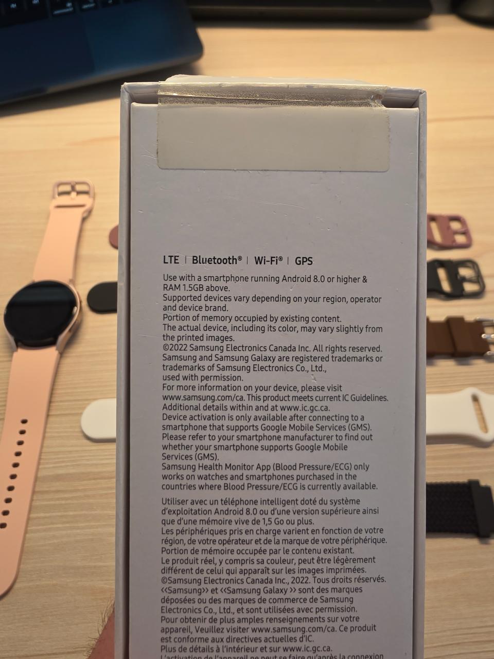 Смарт-часы Samsung Galaxy Watch5 LTE (Pink Gold) с 5 ремешками