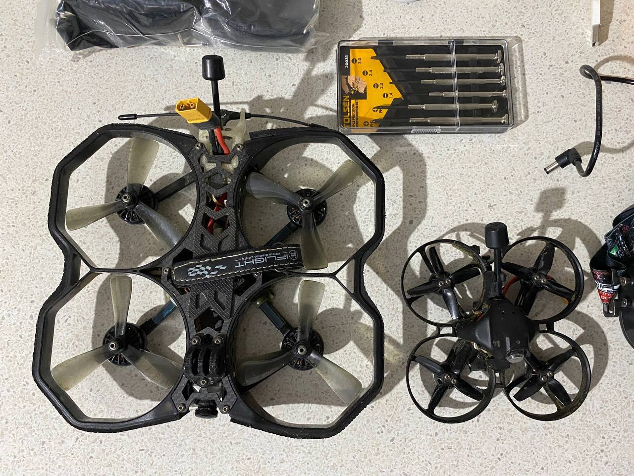 Комплект FPV: 2 дрона ProTek35 V1.4 6S HD и Alpha A85 4S HD + очки DJI FPV Goggl