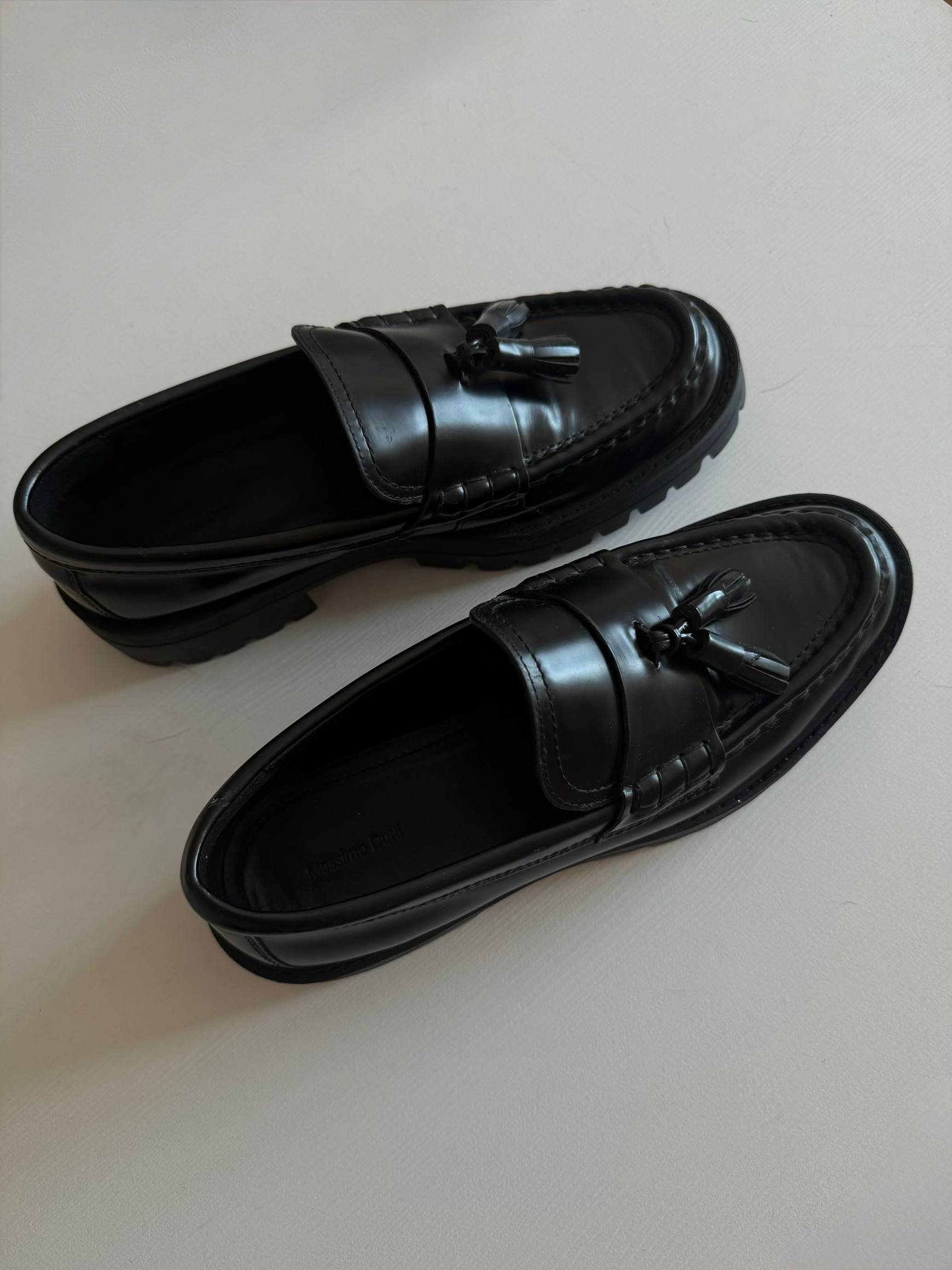 Лоферы Massimo Dutti кожаные, размер 40-41