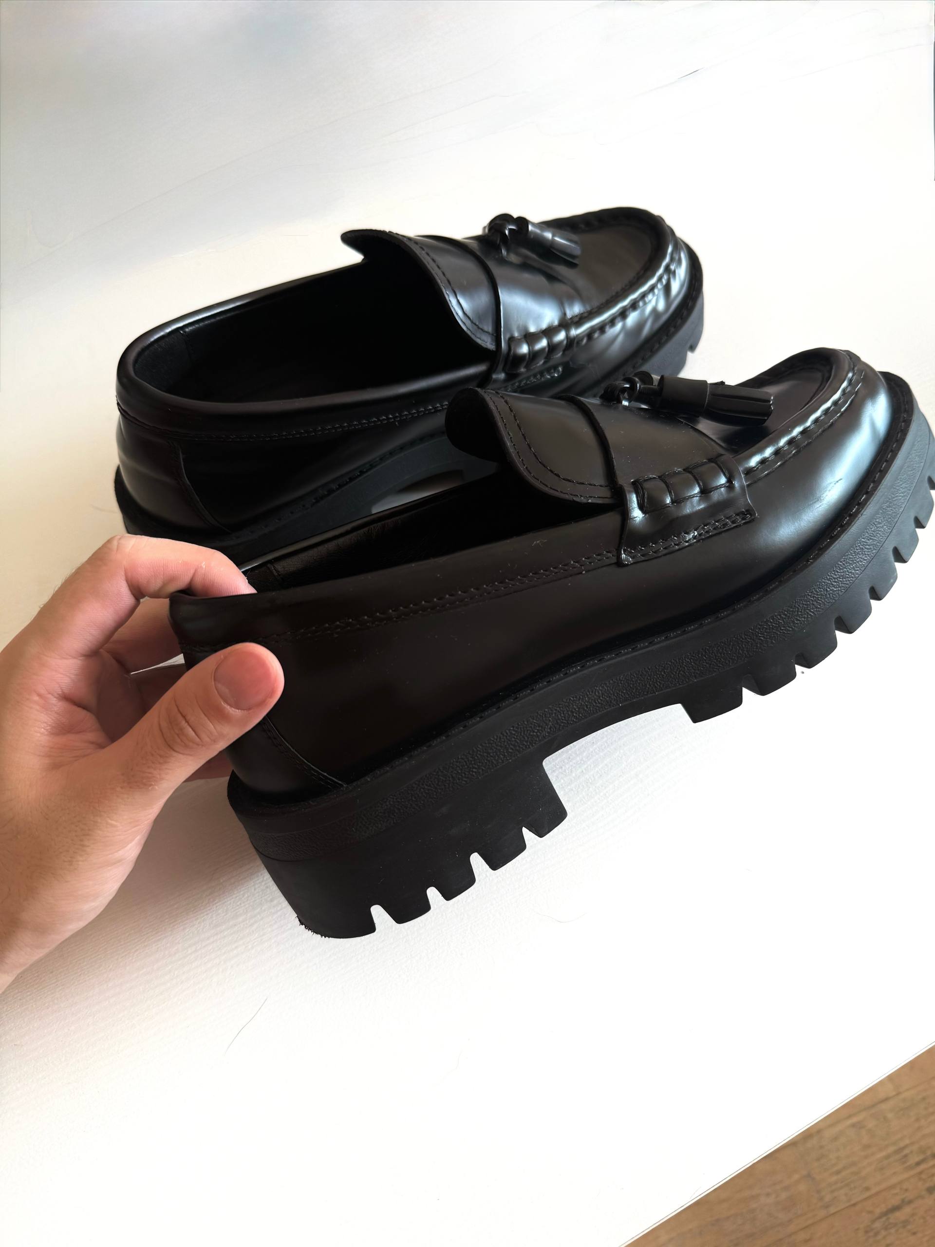 Лоферы Massimo Dutti кожаные, размер 40-41