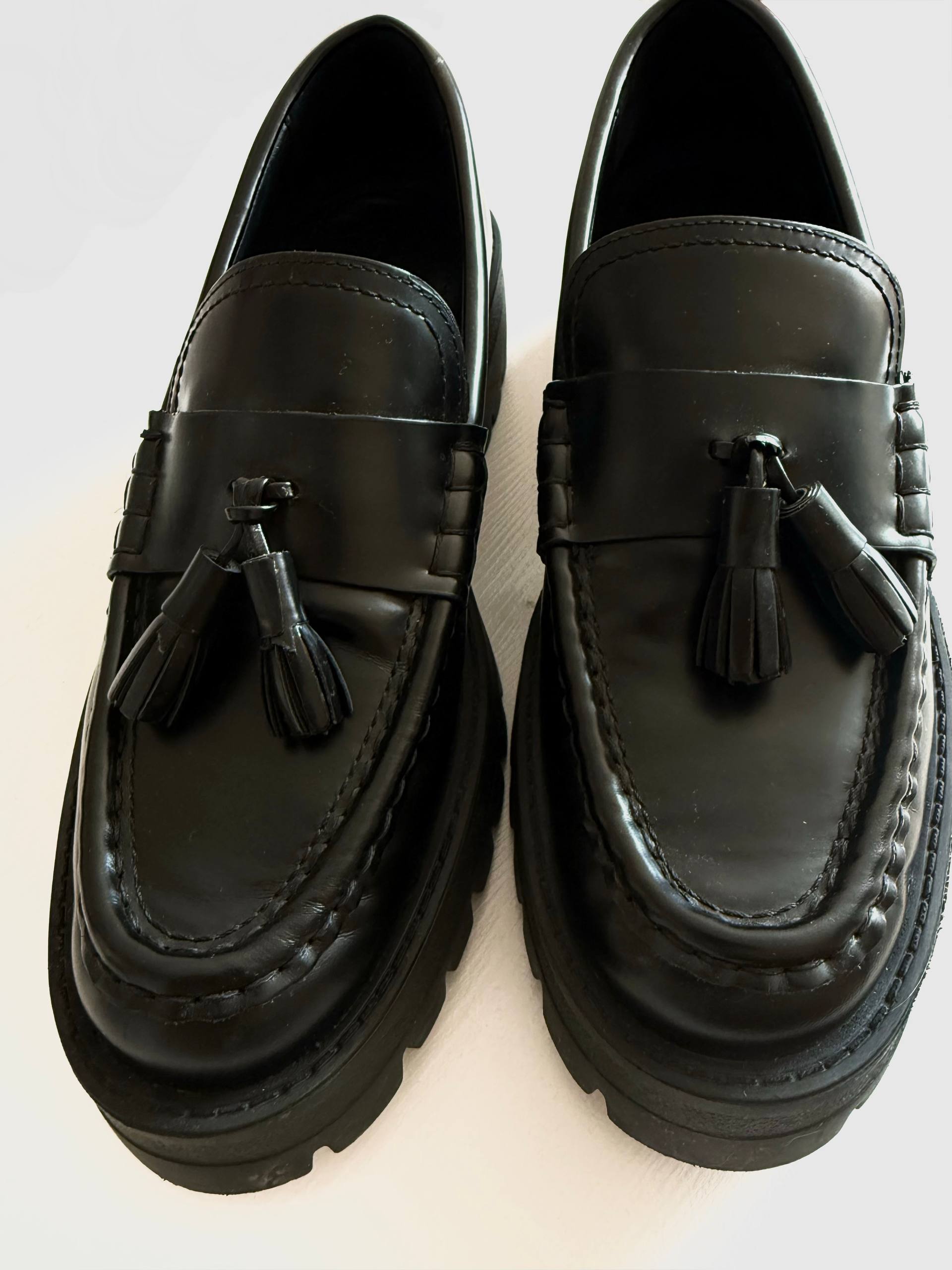 Лоферы Massimo Dutti кожаные, размер 40-41