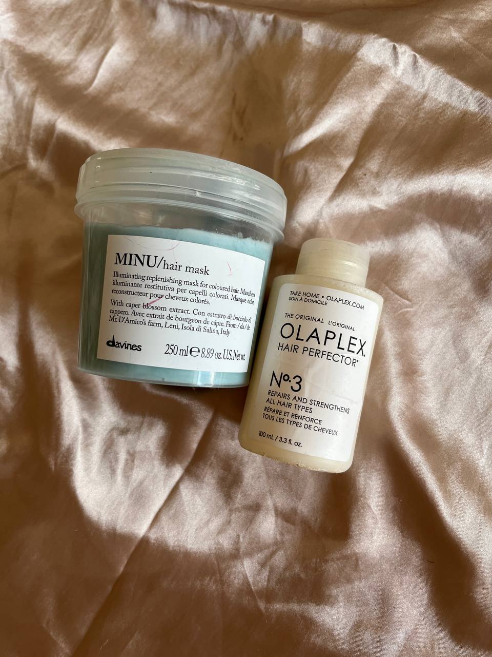 Набор №2: Davines MINU Hair Mask + Olaplex №3 Hair Perfector