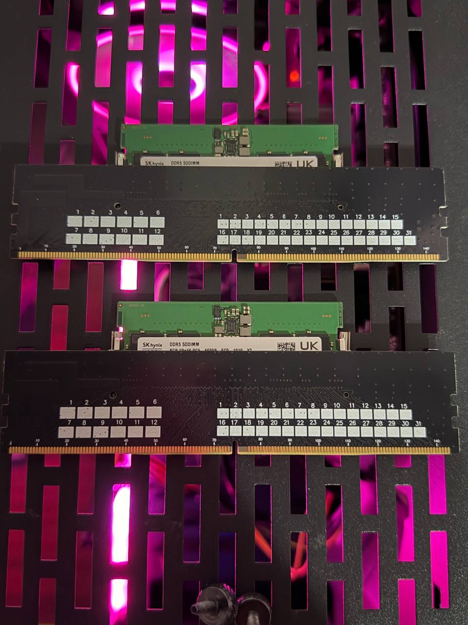 Оперативная память DDR5 16GB 5600MHz 2x8GB с переходниками