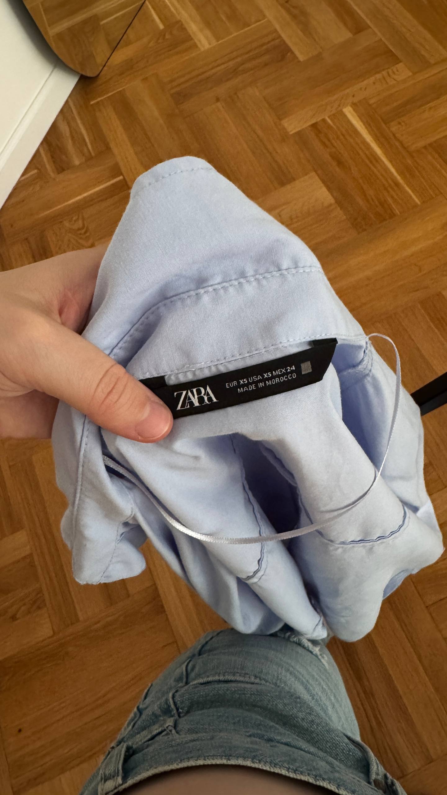 Рубашка голубая ZARA