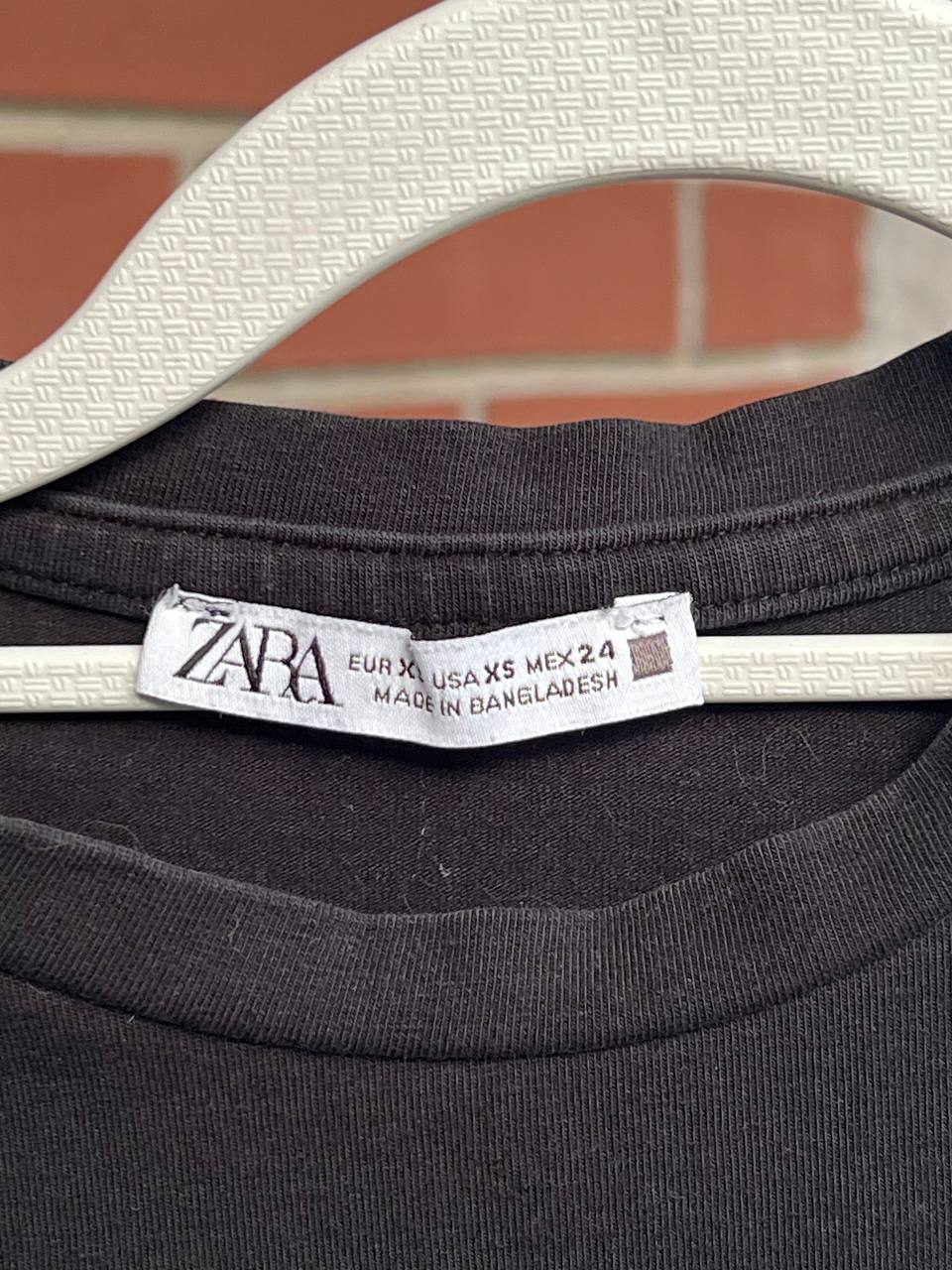 Чёрный топ Zara, размер XS