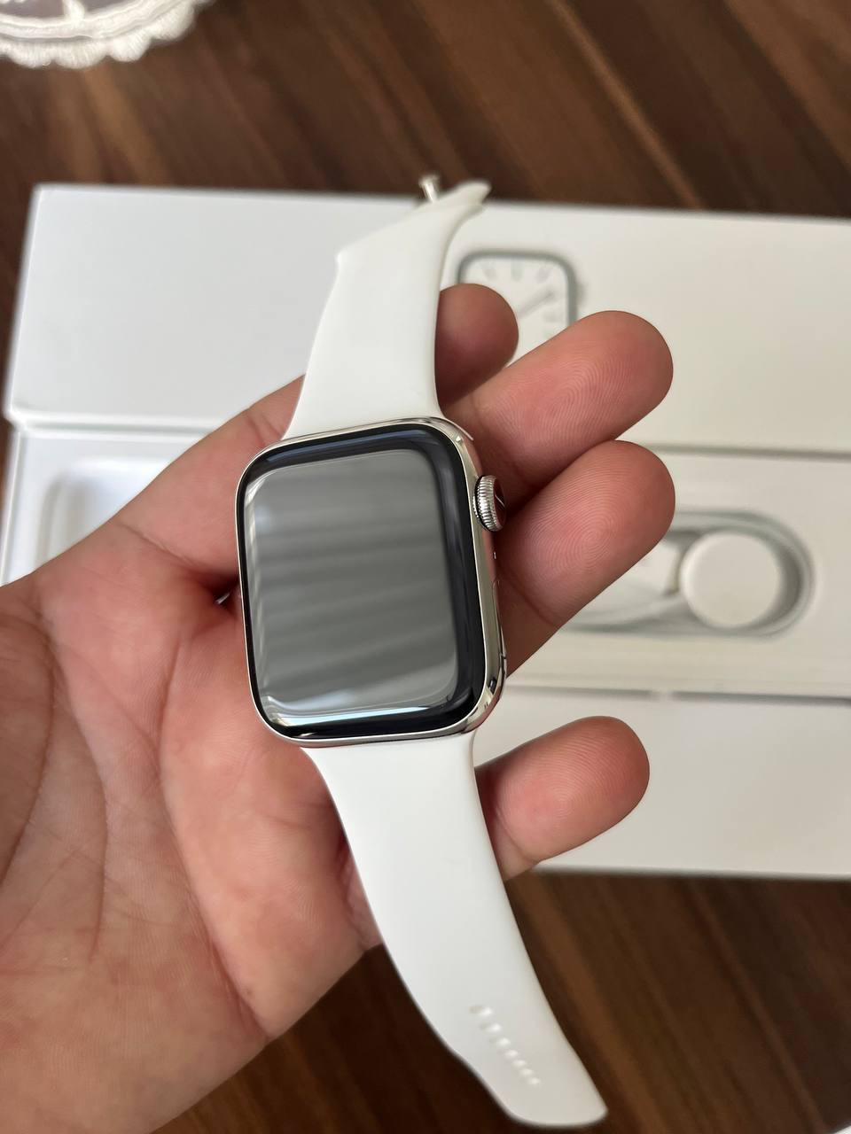 Apple Watch Series 7 45mm из нержавеющей стали