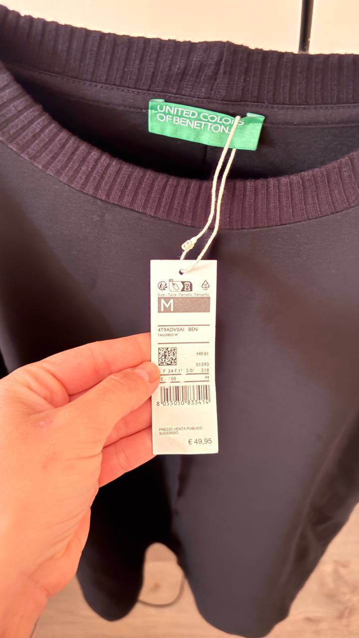 Платье черное Benetton, размер M
