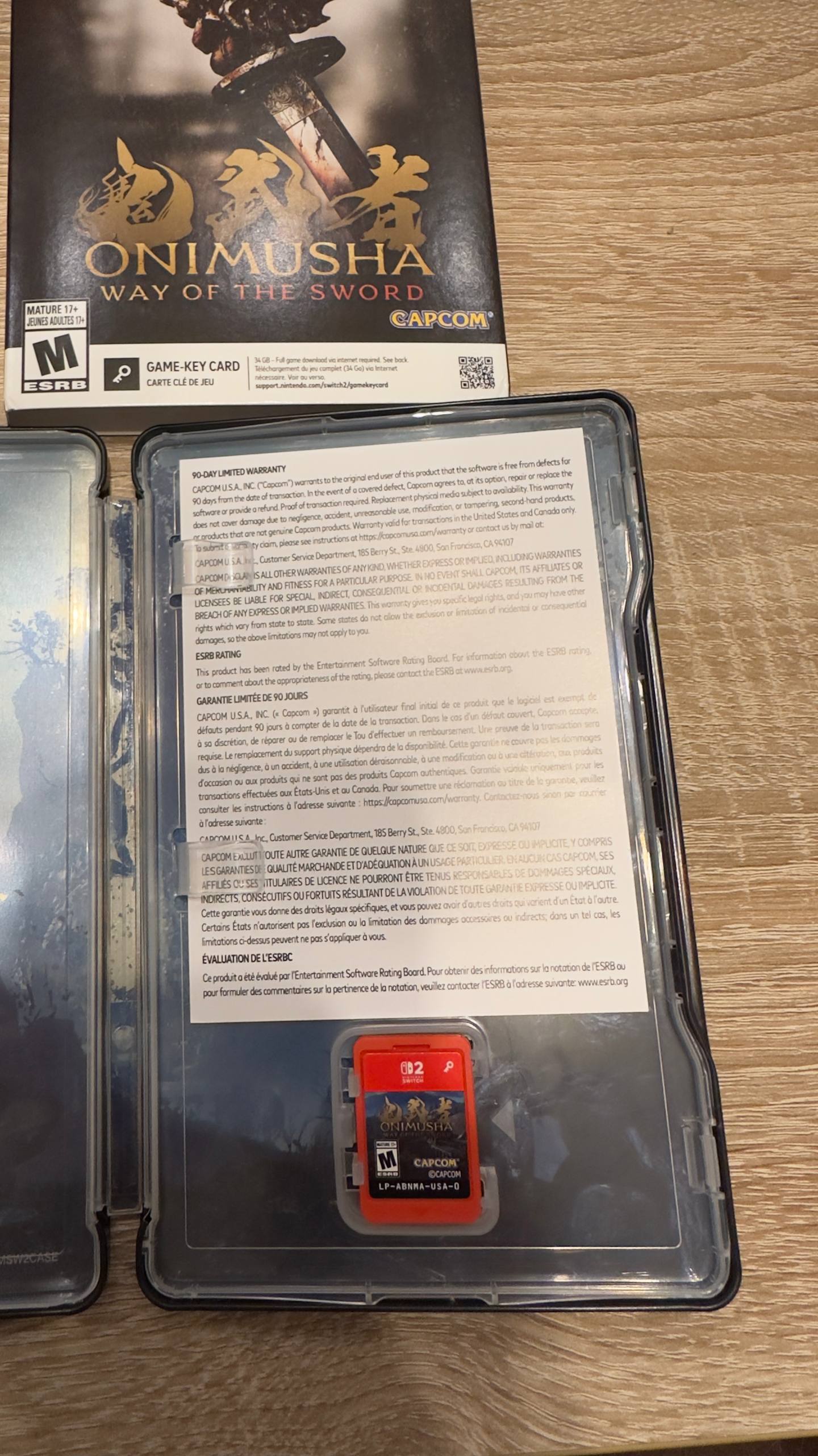 Onimusha: Way of the Sword Steelbook Edition Nintendo Switch 2