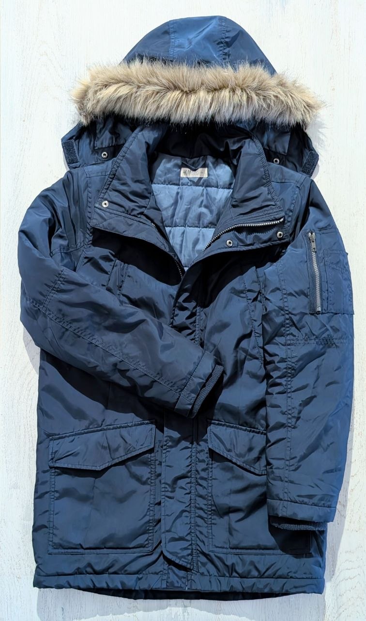 Тёплая парка-аляска H&M, размер 158 (12–13 лет / XS)