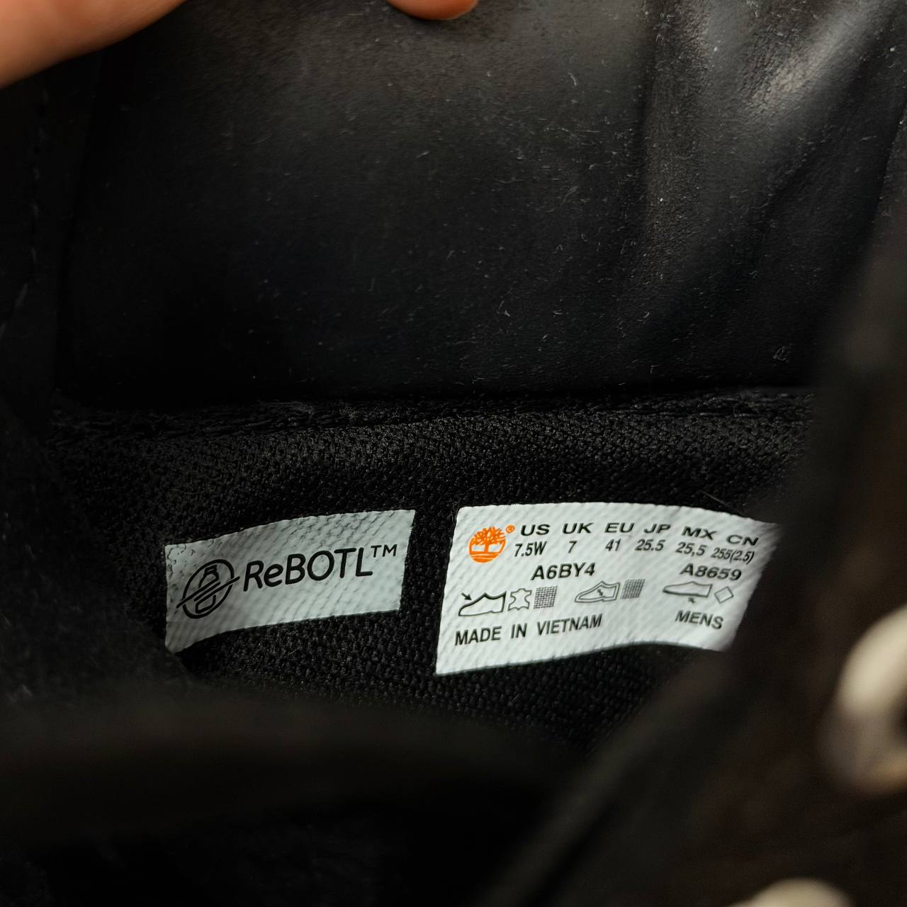 Ботинки Timberland черные, мужские, US 7.5